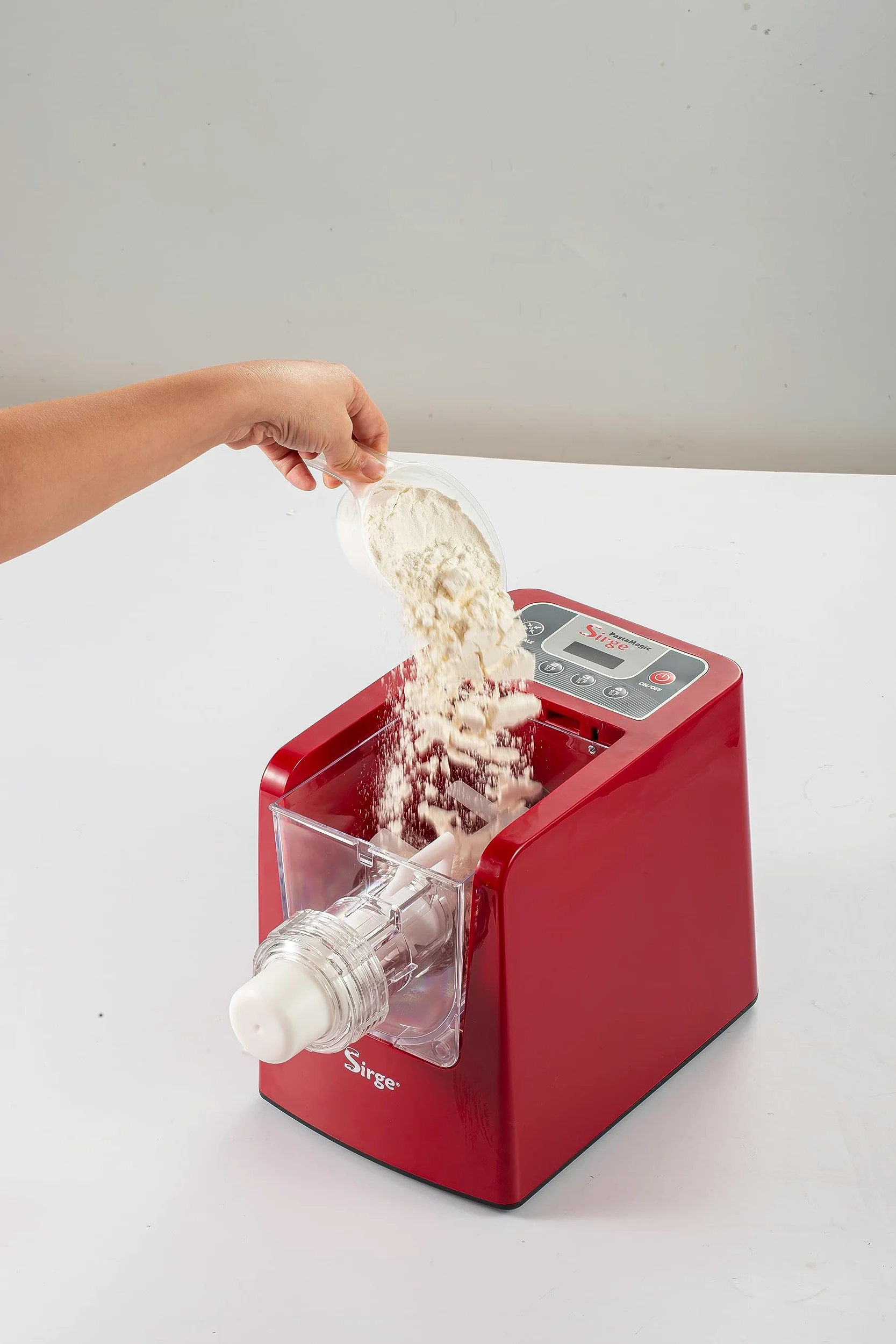 Sirge PASTAMPANE Impastatrice e Macchina per la Pasta fresca all'uovo 3 in 1 Pasta Pane Pizza - 22 Trafile - 1Kg - 300Watt