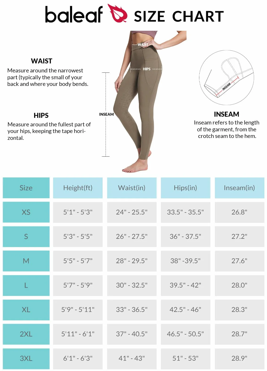 baleaf Pantaloni da Equitazione Invernali da Donna in Pile con Chiusura Lampo