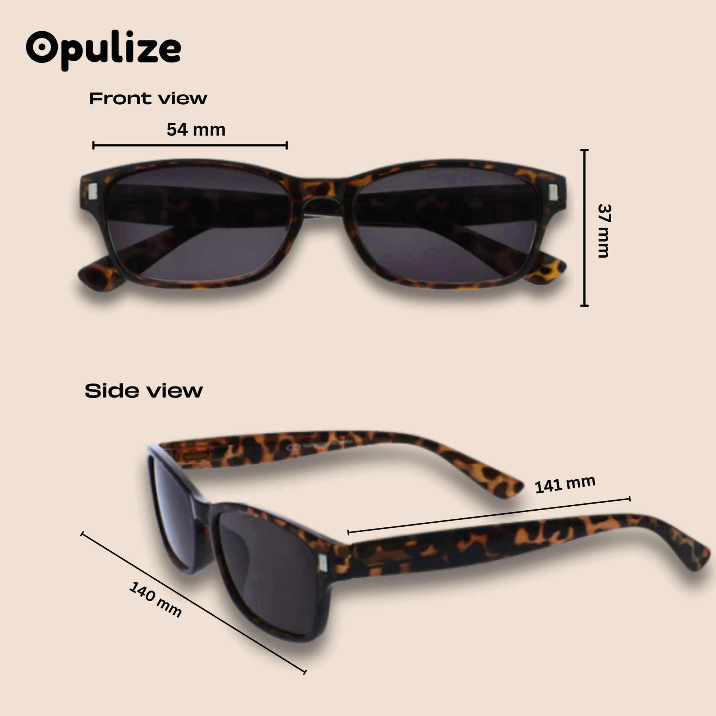 OPULIZE Occhiali Da Lettura Blu Tartaruga UV400 Uomo Donna +2,50