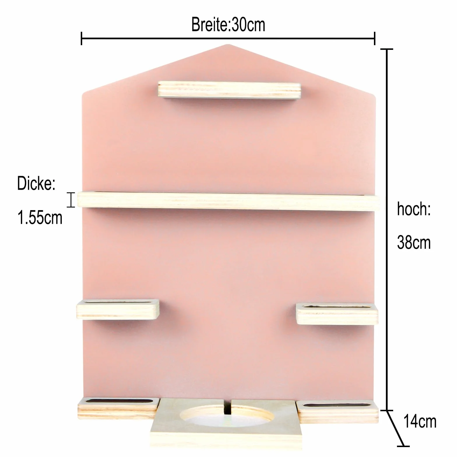 Chedin Scaffale magnetico a parete per Toniebox con spazio per 10 figure, Rosa
