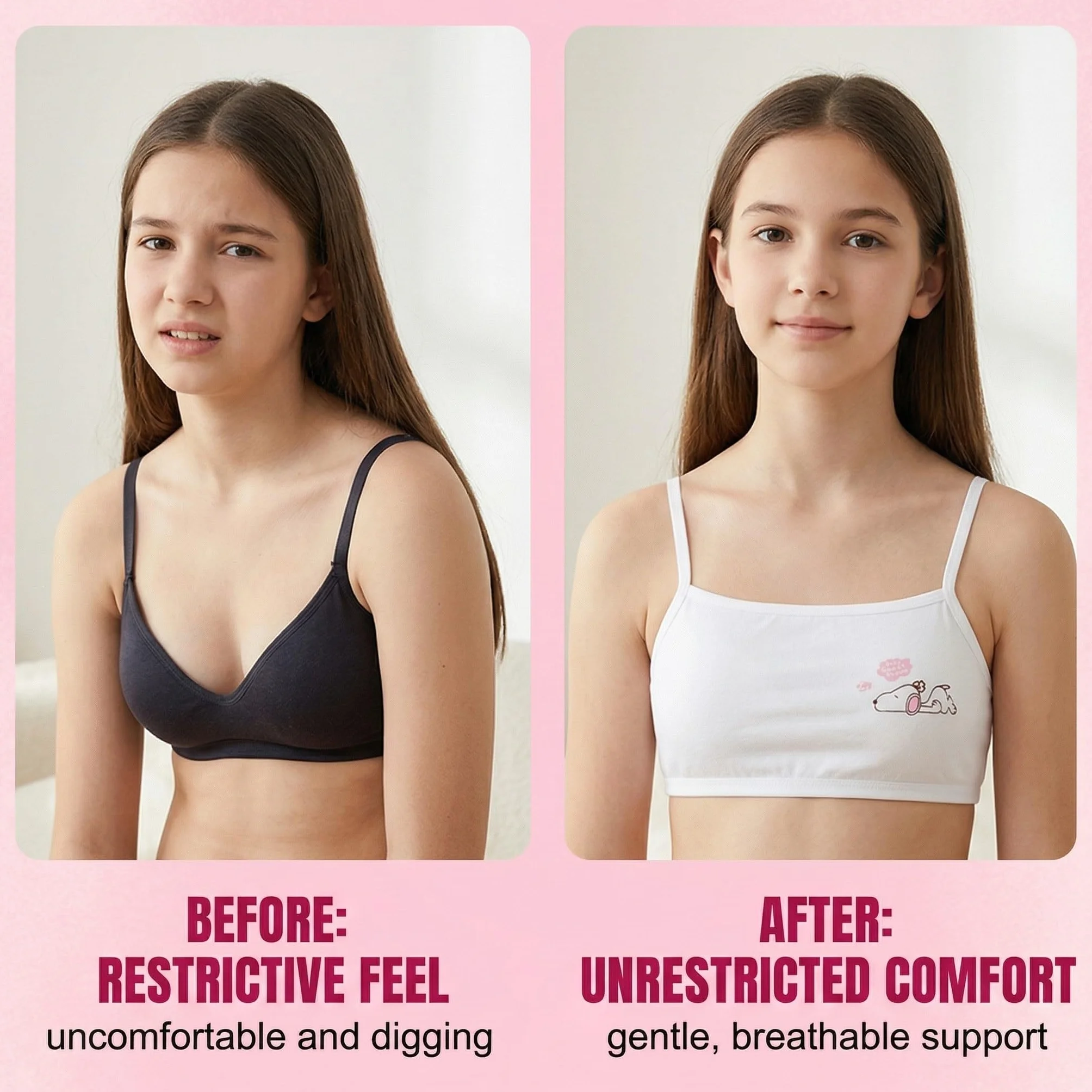 Reggiseno Sportivo Senza Cuciture 4 Pezzi Cotone Traspirante con Spallacci Regolabili Yoga Palestra