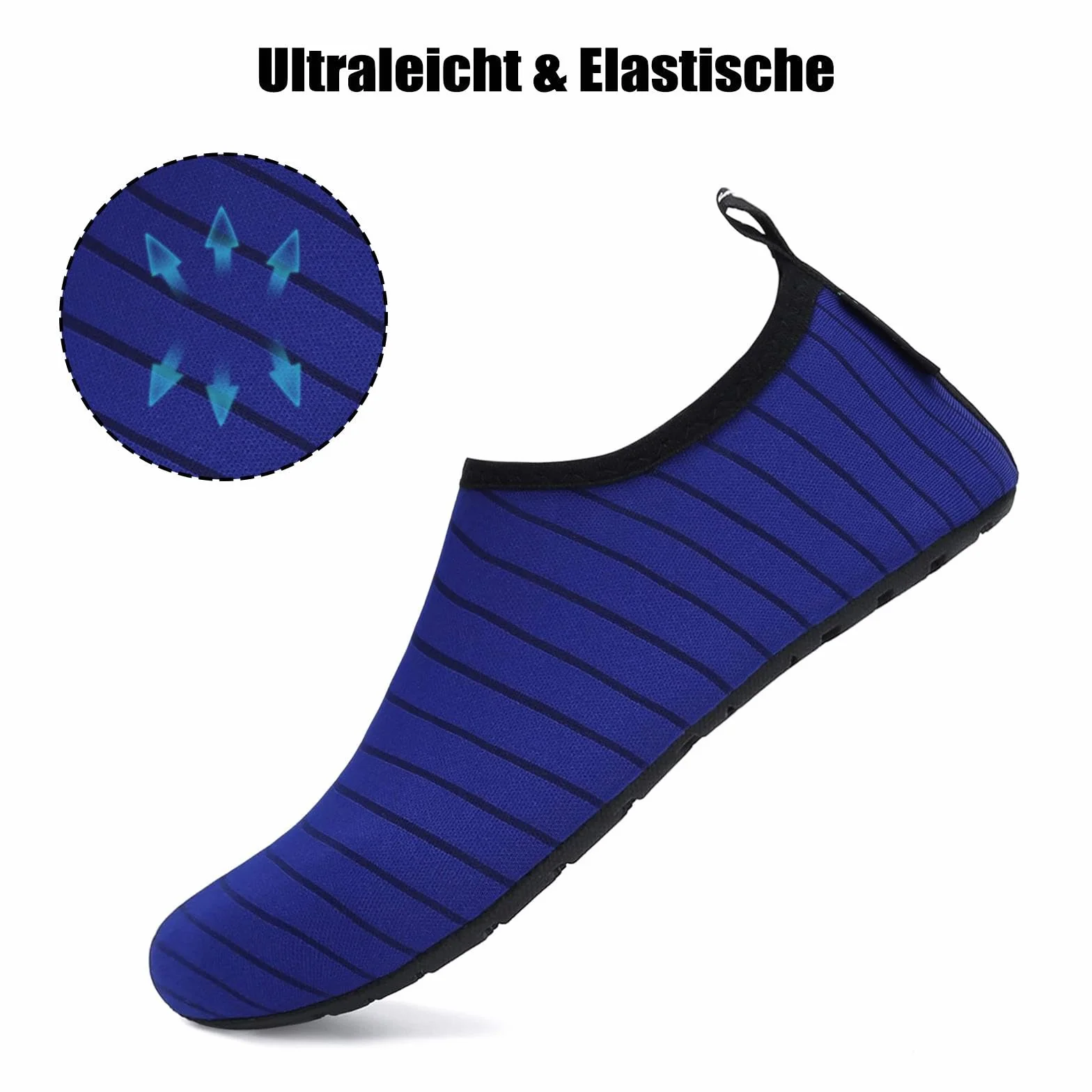SAGUARO Scarpe da Scoglio Antiscivolo Leggere in Tessuto Elastico Asciugatura Rapida per Spiaggia Piscina Surf