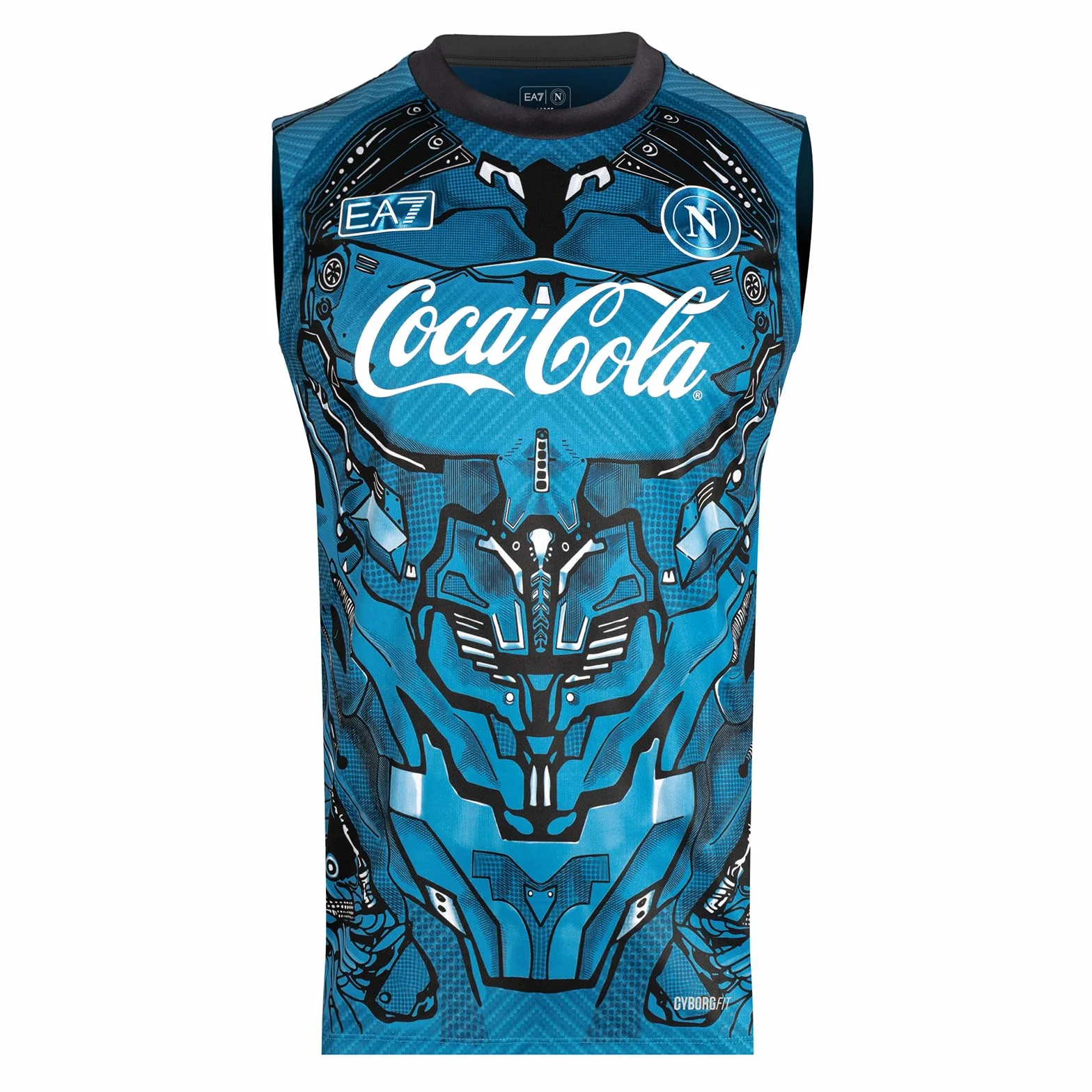 SSC Napoli Smanicato Training Ea7 Canottiera Unisex Adulto Pacco da 3