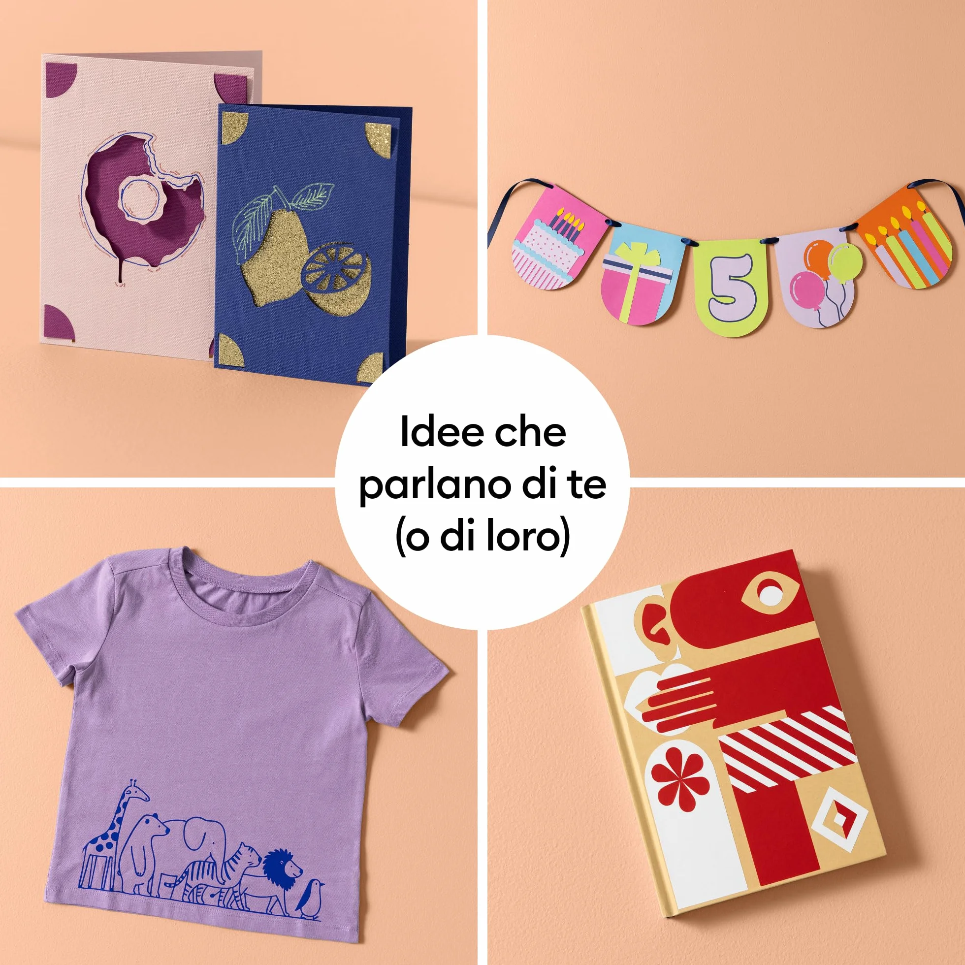Cricut Joy™ 2 Deluxe Bundle + Contenuti digitali. Macchina da taglio intelligente compatta, ideale per biglietti personalizzati, adesivi semplici ed etichette
