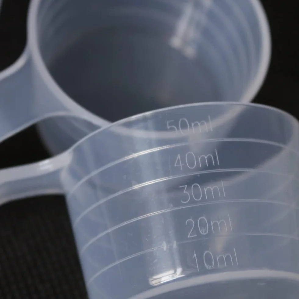 Cucchiaio dosatore 50 ml, 25 g, trasparente con scala 10 ml, 20 ml, 30 ml, 40 ml, 50 ml (trasparente)