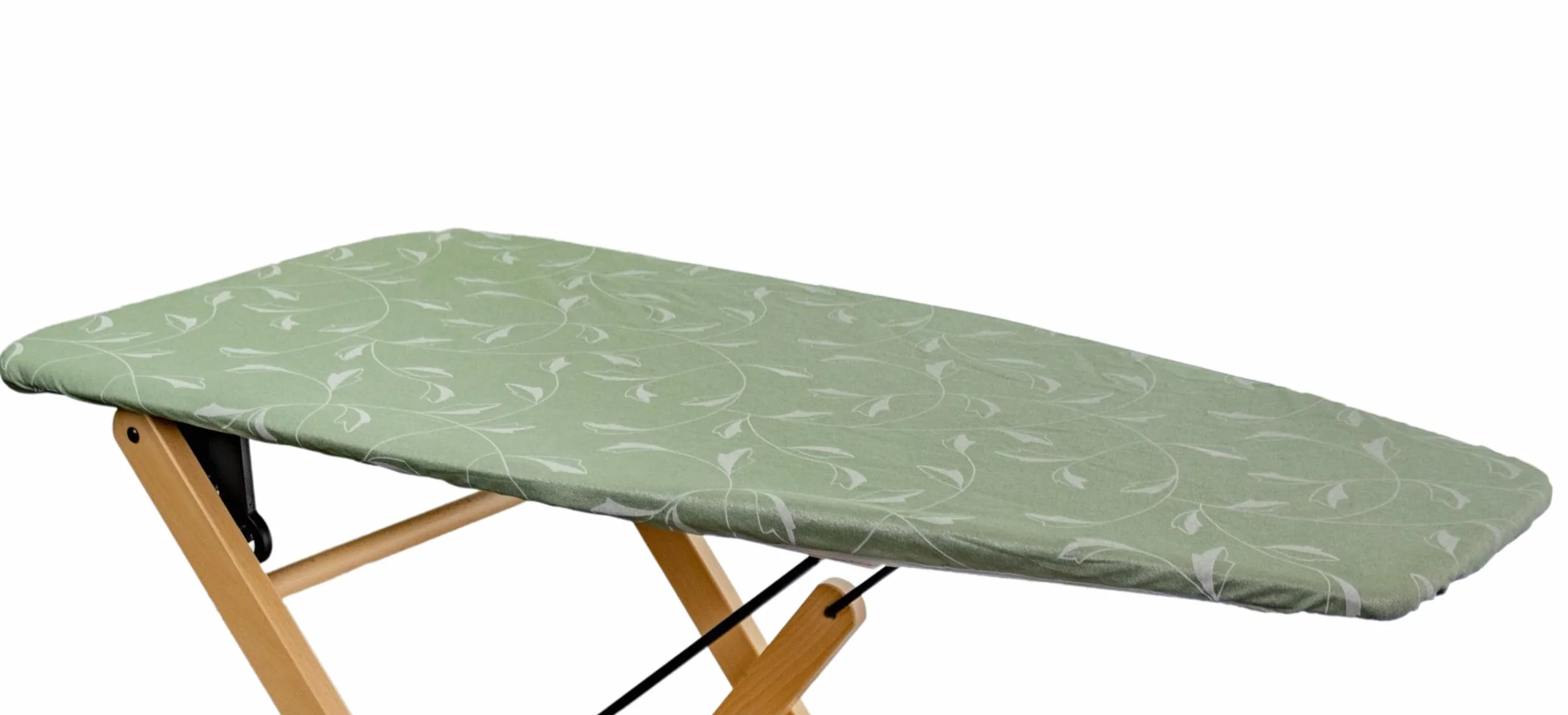 Copertina per Asse da Stiro, Compatibile con Foppapedretti, Colore Argento/Verde, Copriasse da stiro , copertura asse da stiro con Elastico, Tessuto 100% Cotone, 115 x 63 cm, Made in Italy