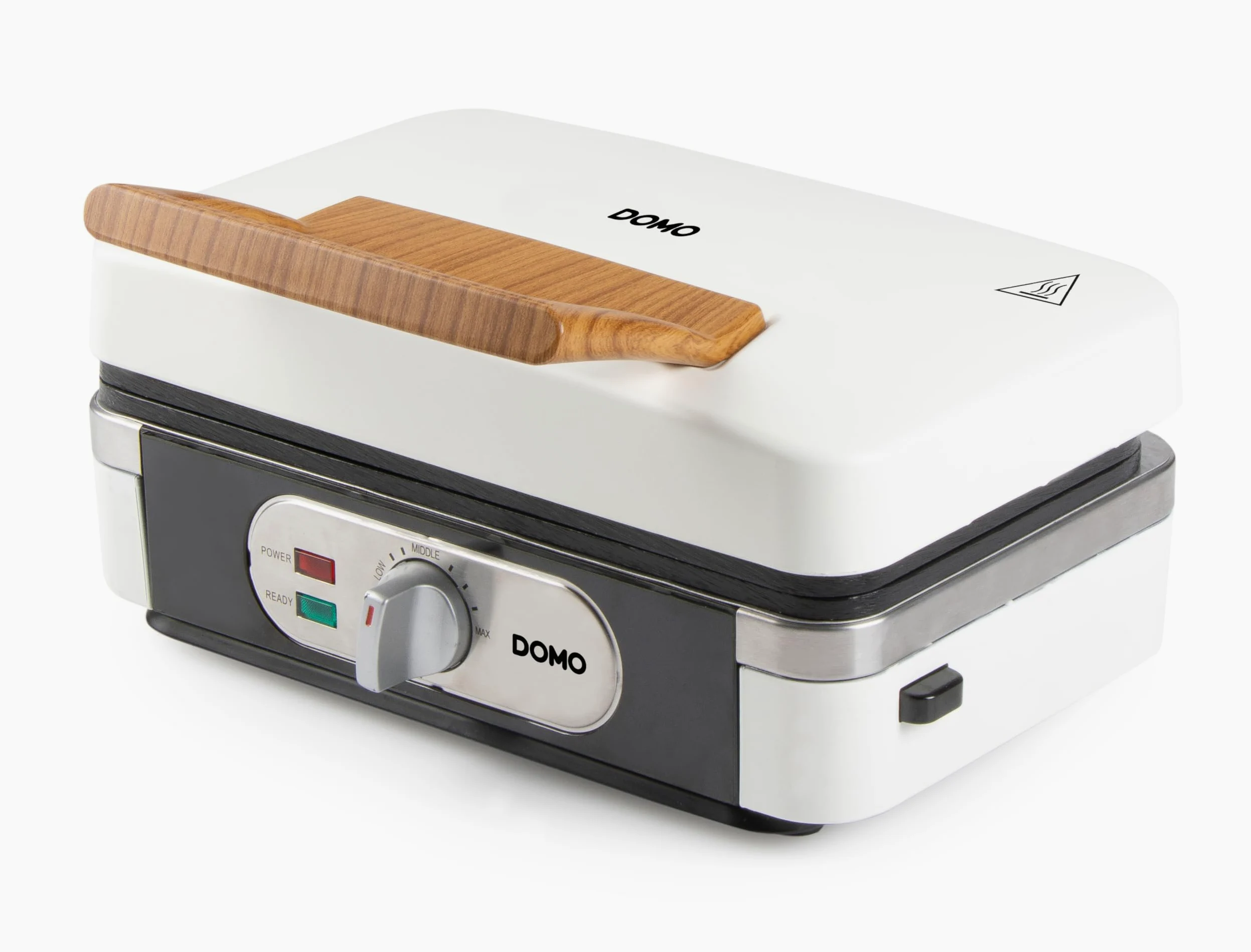 DOMO DO9277C Snack macher 3 in 1 – Sandwichmaker – Piastra per waffle – Griglia a contatto – 1100 W – Bianco