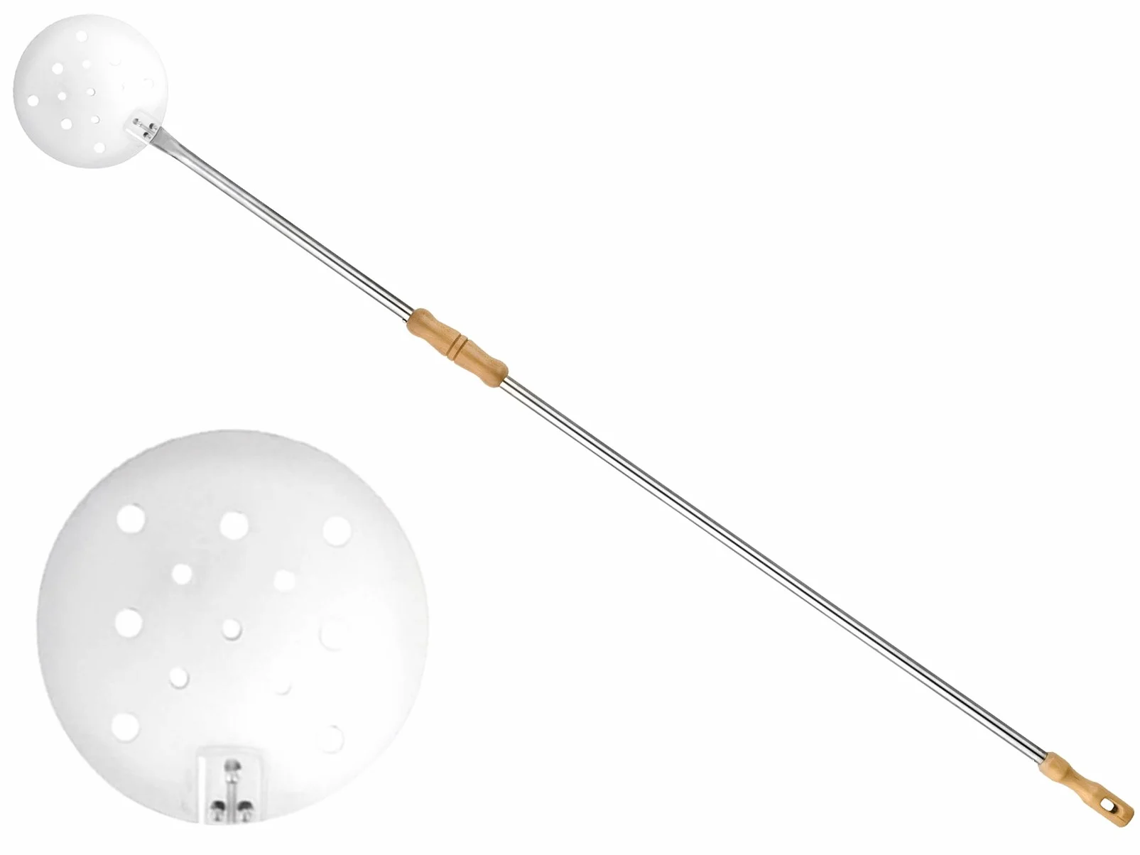 Pala per Cuocere Forata Ø 22 Cm. Inox, H. 170 Cm.