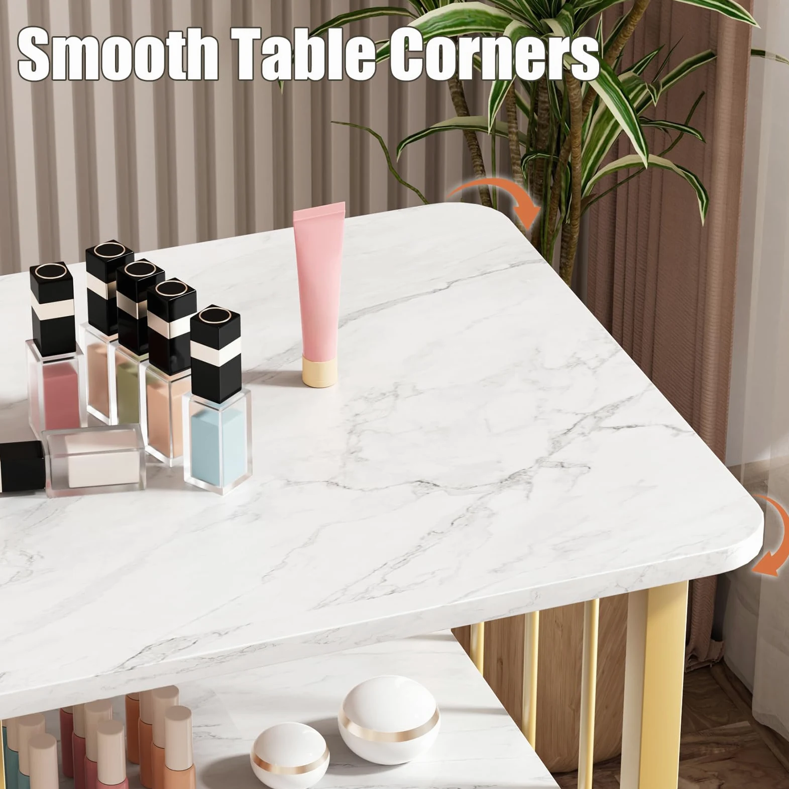 Tavolo portatile per manicure e manicure per salone di bellezza, 100 x 40 x 76 cm, ideale per tecnici delle unghie e postazioni di lavoro di bellezza