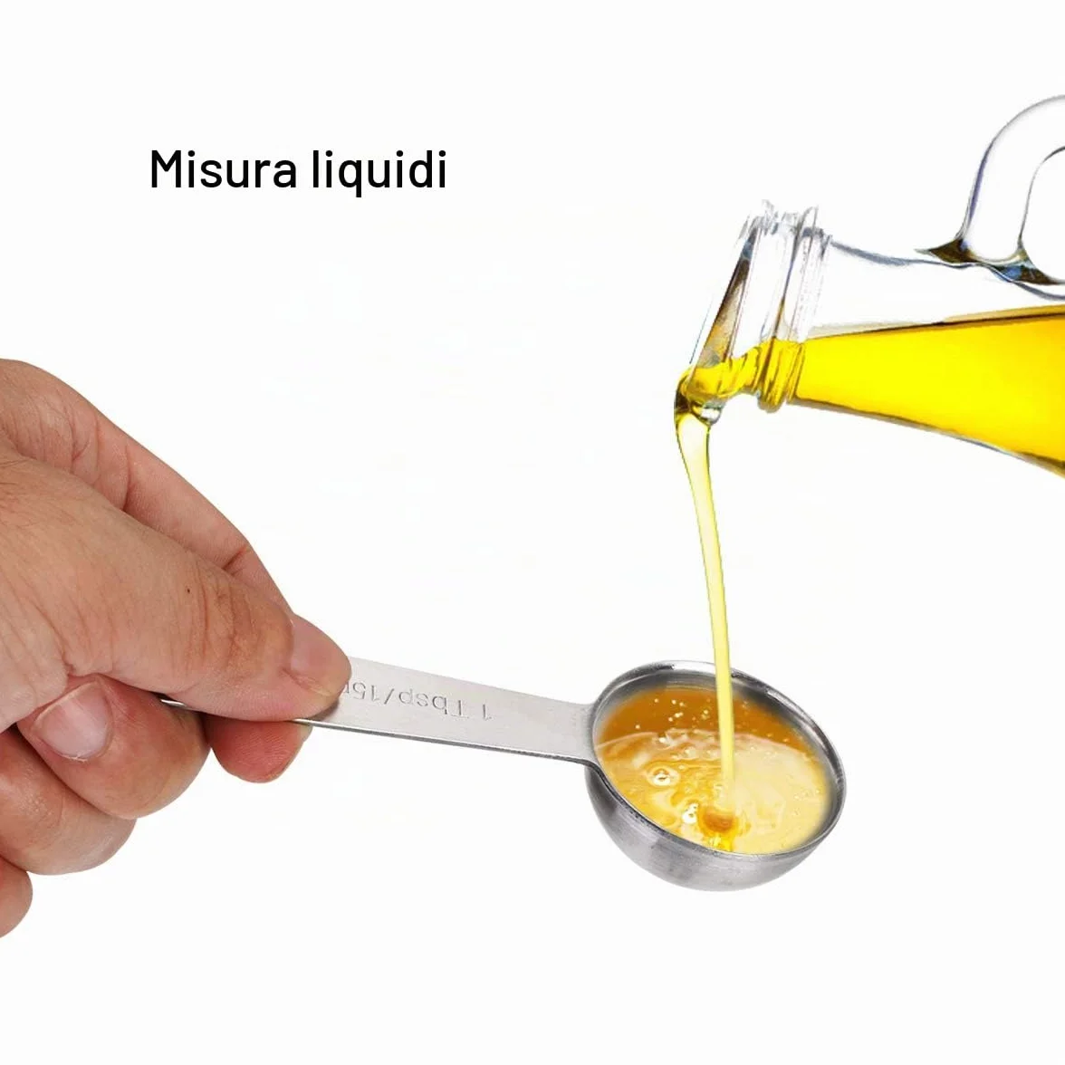 Vicloon Cucchiai Dosatori, Set di 9 Misurini in Acciaio Inox 304 Measuring Spoons Preciso Cucina Misurini Cucchiai Dosatore Set per Misurazione a Secco e Ingredienti Liquidi