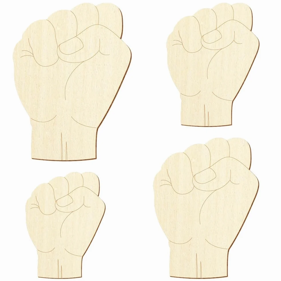 Segnalibro a mano in legno, simbolo rivoluzionario, 3 – 50 cm, confezione da 100 pezzi, altezza: 37 cm di altezza