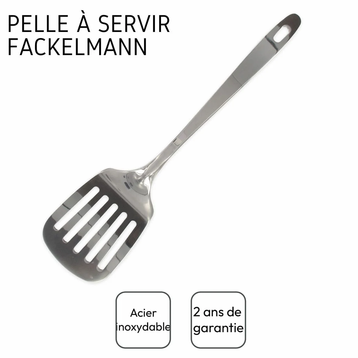 Fackelmann Paletta Forata Acciaio Inox Argento