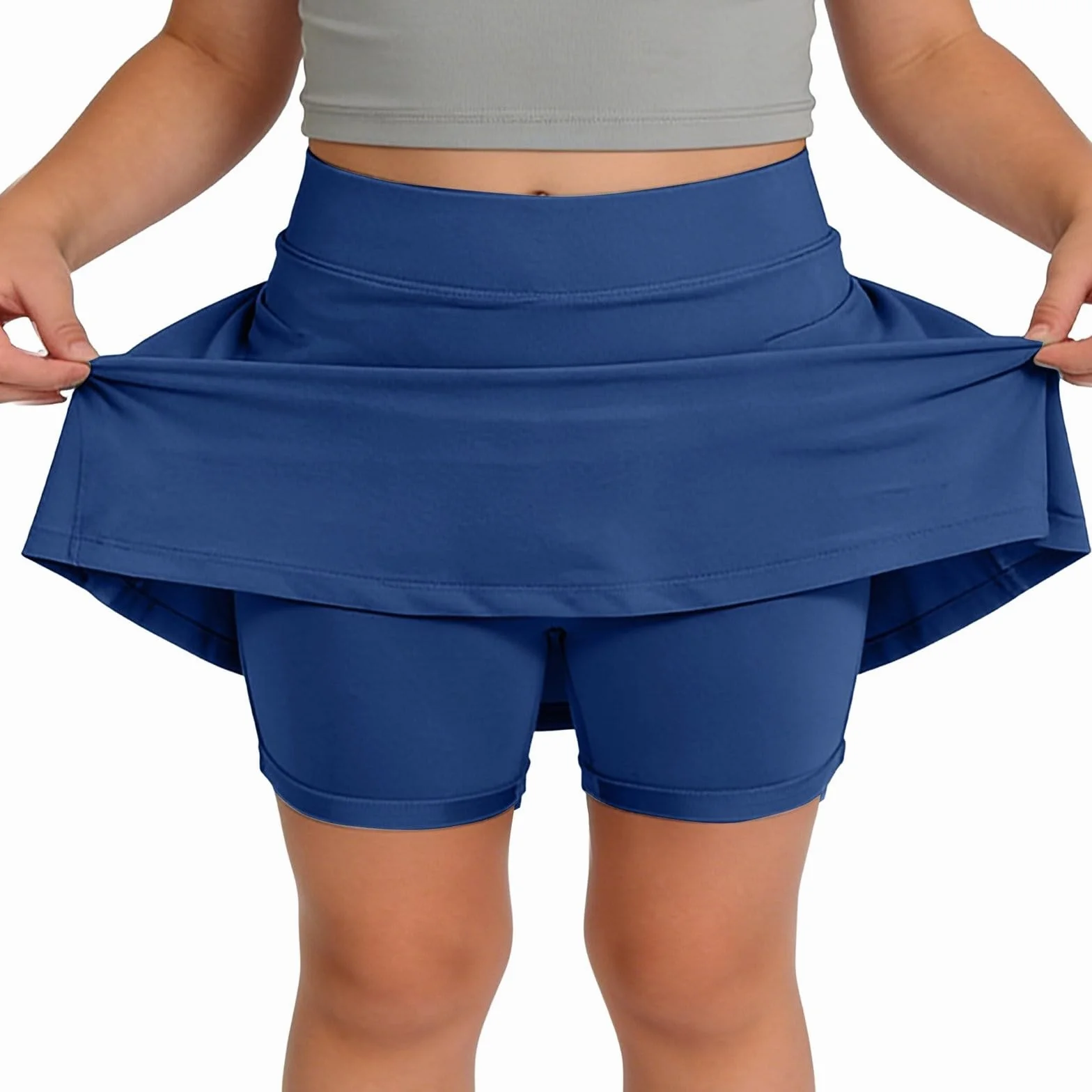 Gonne da tennis per ragazze con tasche yoga atletica corto sportive estate solido leggero casual corsa skorts