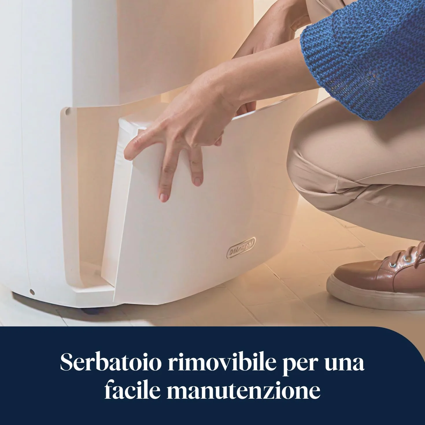 De'Longhi Tasciugo AriaDry Multi - Deumidificatore Casa Portatile, Assorbi Umidità 20L/Giorno, Asciugabiancheria, Antimuffa, Bassa Rumorosità, Timer, Bianco (DDSX220)