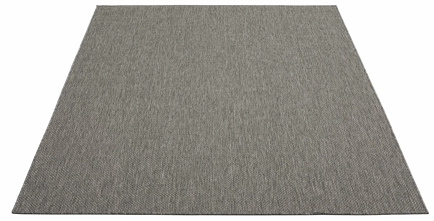 the carpet Mistra - robusto tappeto per esterni, resistente alle intemperie e ai raggi UV, adatto a balcone, terrazza, giardino d'inverno o cucina e sala da pranzo, antracite, 200x280 cm