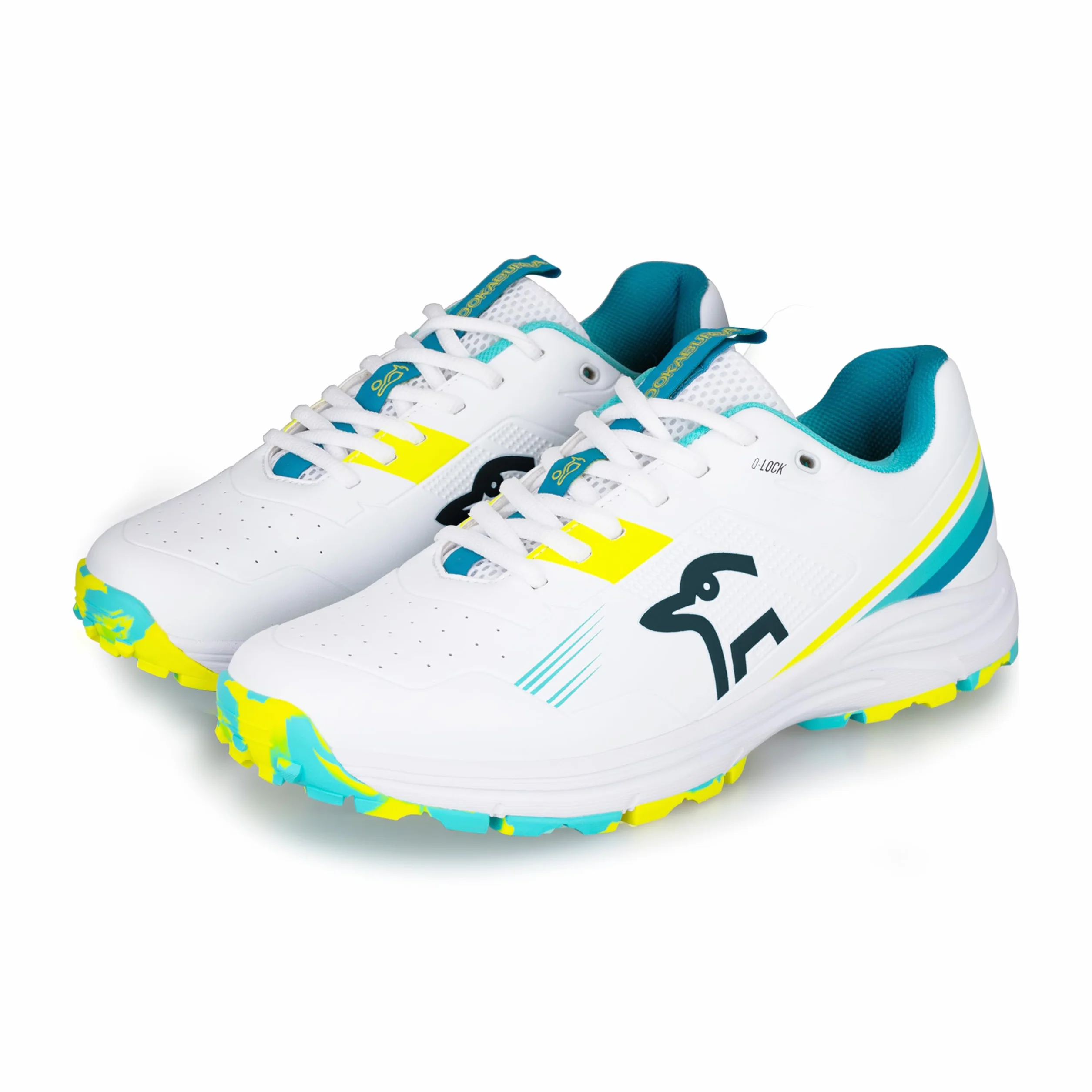 Scarpa da Cricket Kookaburra KC 3.0 con Suola in Gomma - Acqua/Giallo