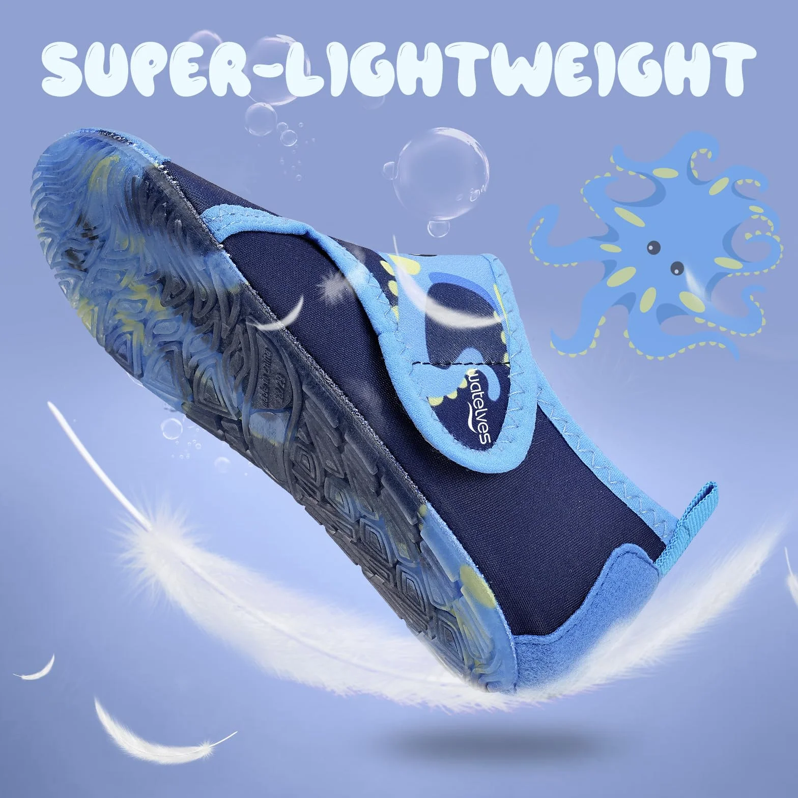 Scarpe da acqua bambini antiscivolo asciugatura rapida calzini da spiaggia piscina