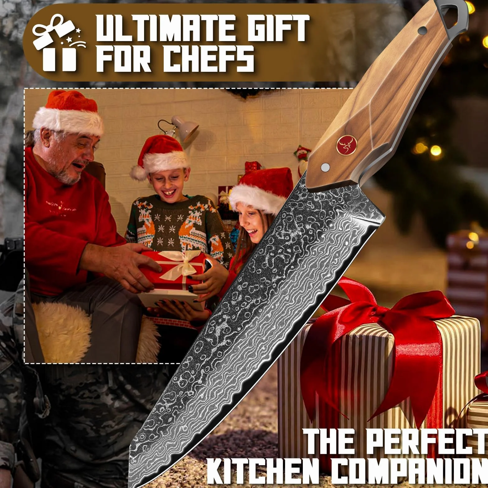 Coltello da cucina professionale TAN REN, coltello da chef affilato, regalo uomo