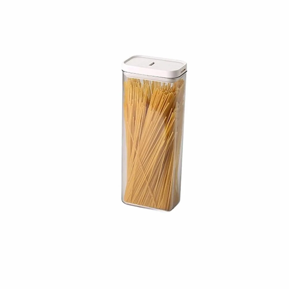 Contenitore ermetico per alimenti da cucina, materiali per uso alimentare, per frigorifero, spaghetti, lattine sigillate trasparenti, contenitore per latte in polvere e pasta (1800 ml)