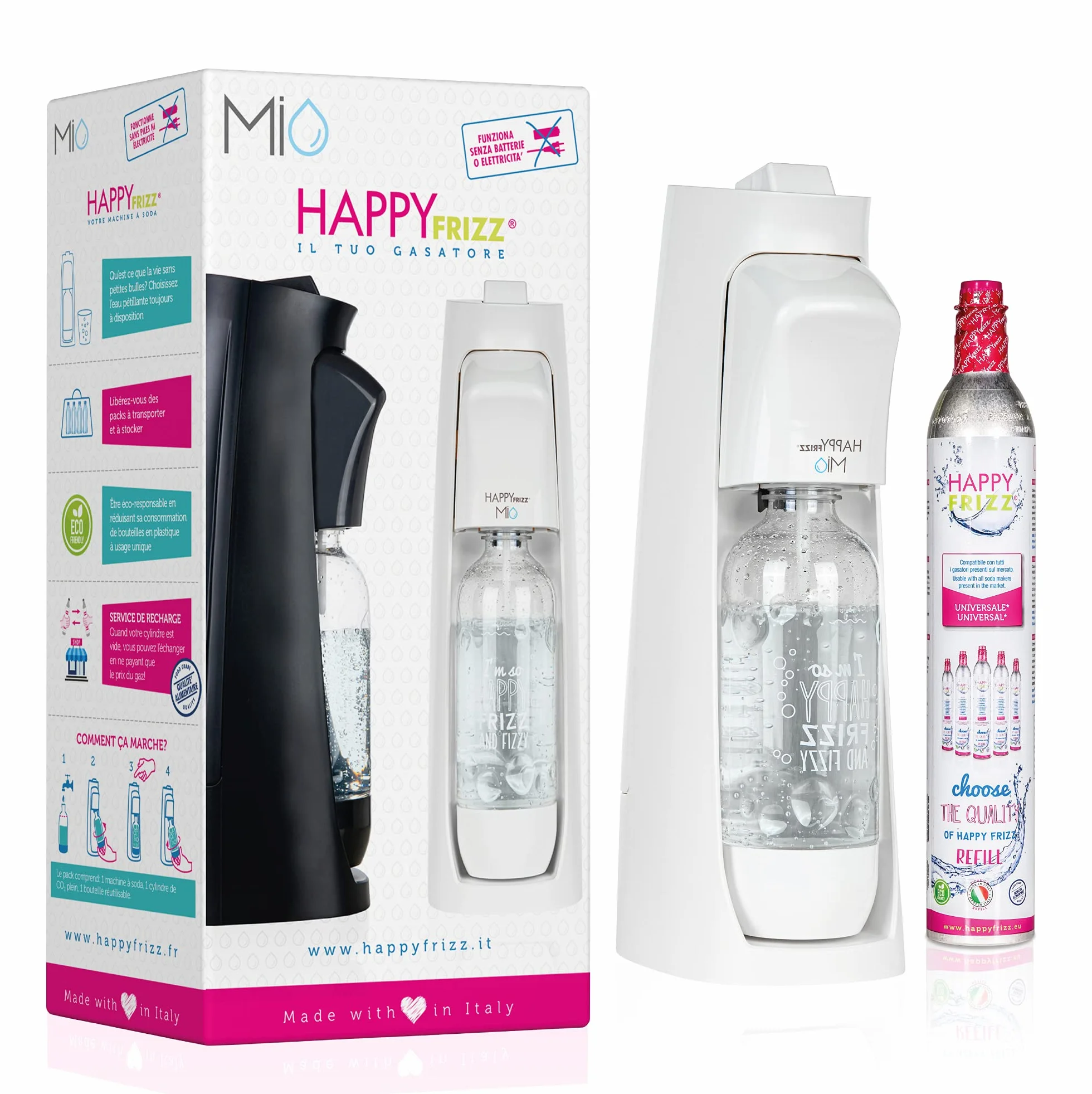 Happy Frizz GASATORE Mio - Bianco Artico Opaco