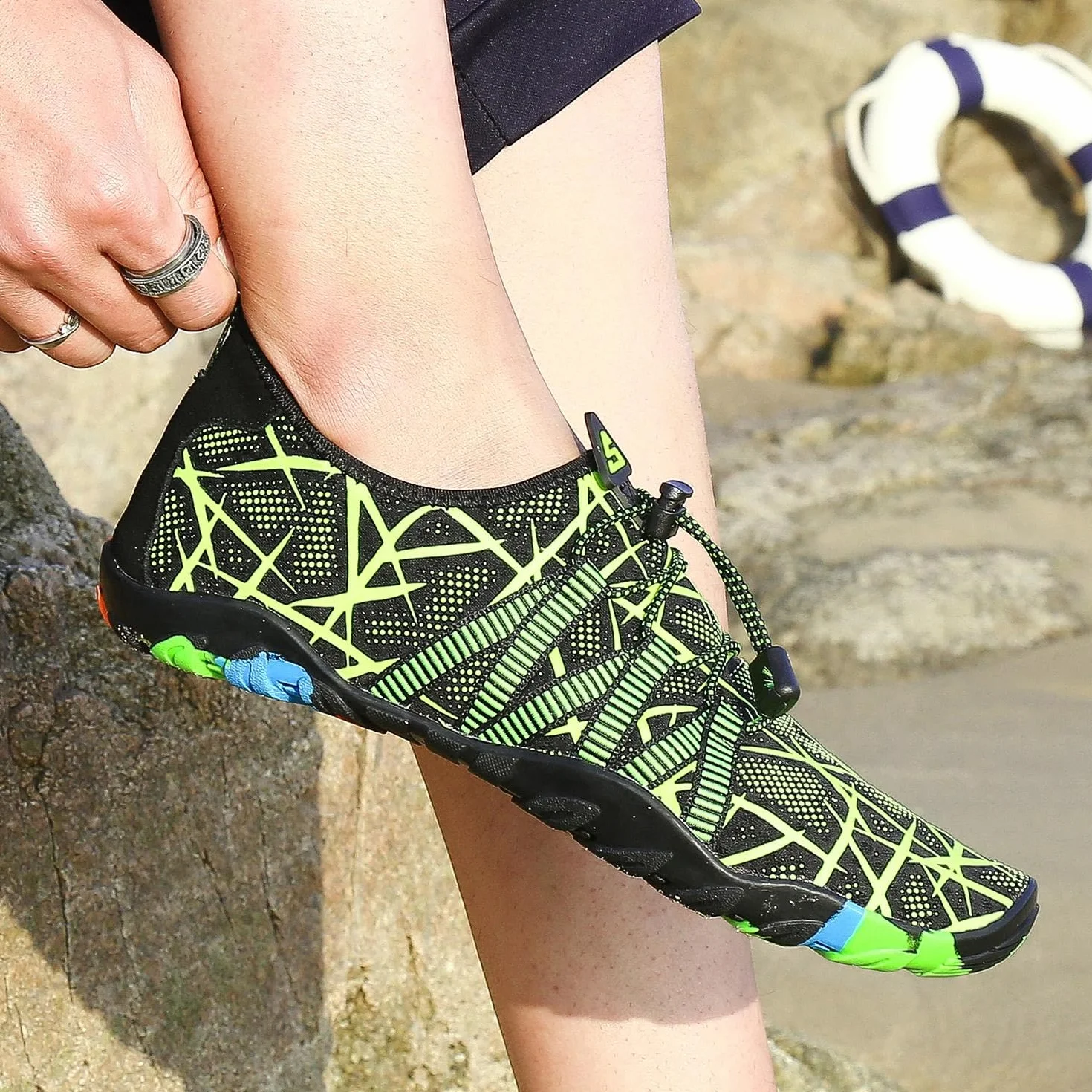 SAGUARO Scarpe da Scoglio Antiscivolo Asciugatura Rapida Uomo Donna Mare Spiaggia Surf Gr.35-48 EU