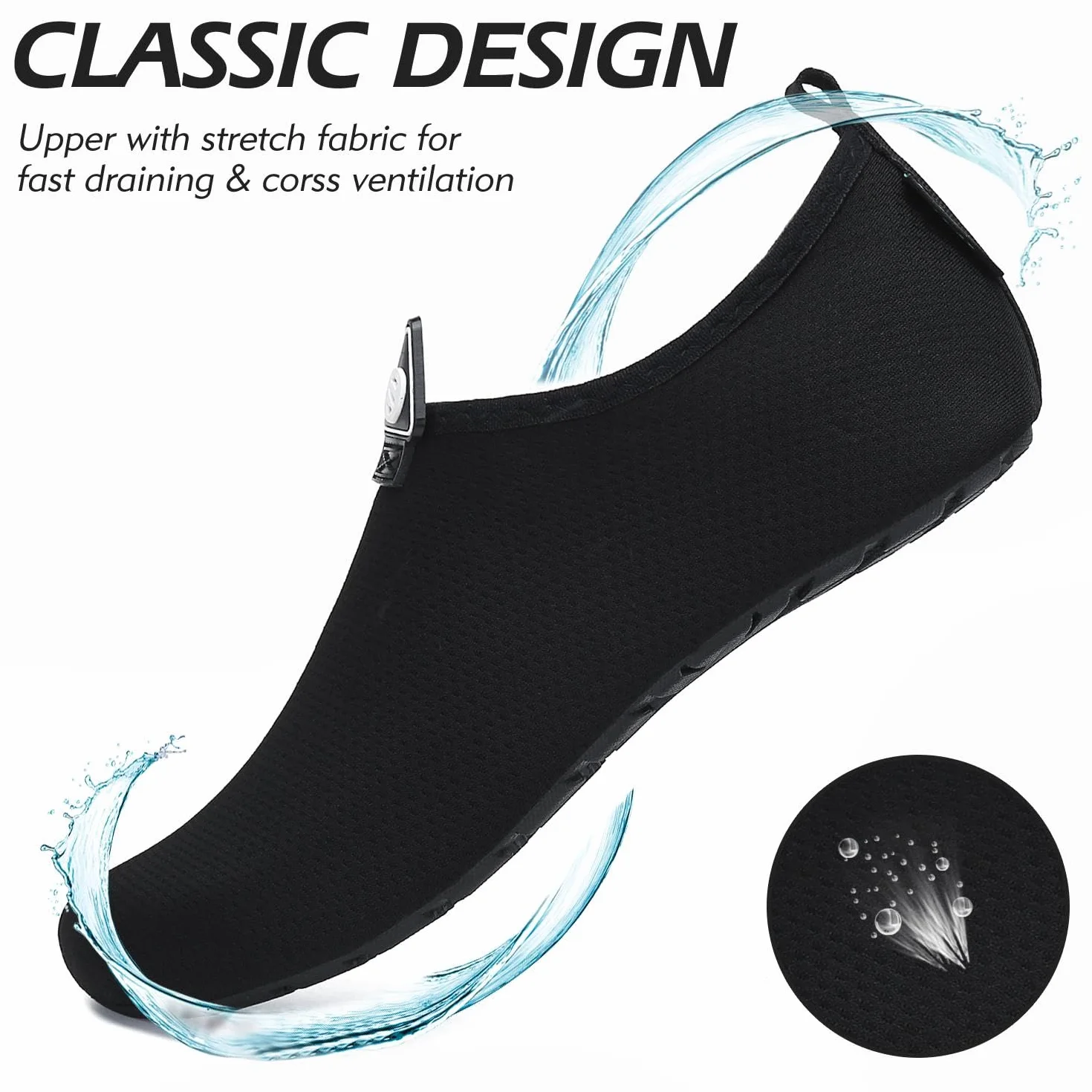 SAGUARO Scarpe da Immersione Uomo Donna Scarpe da Acqua Sport Traspirante Antiscivolo Leggere