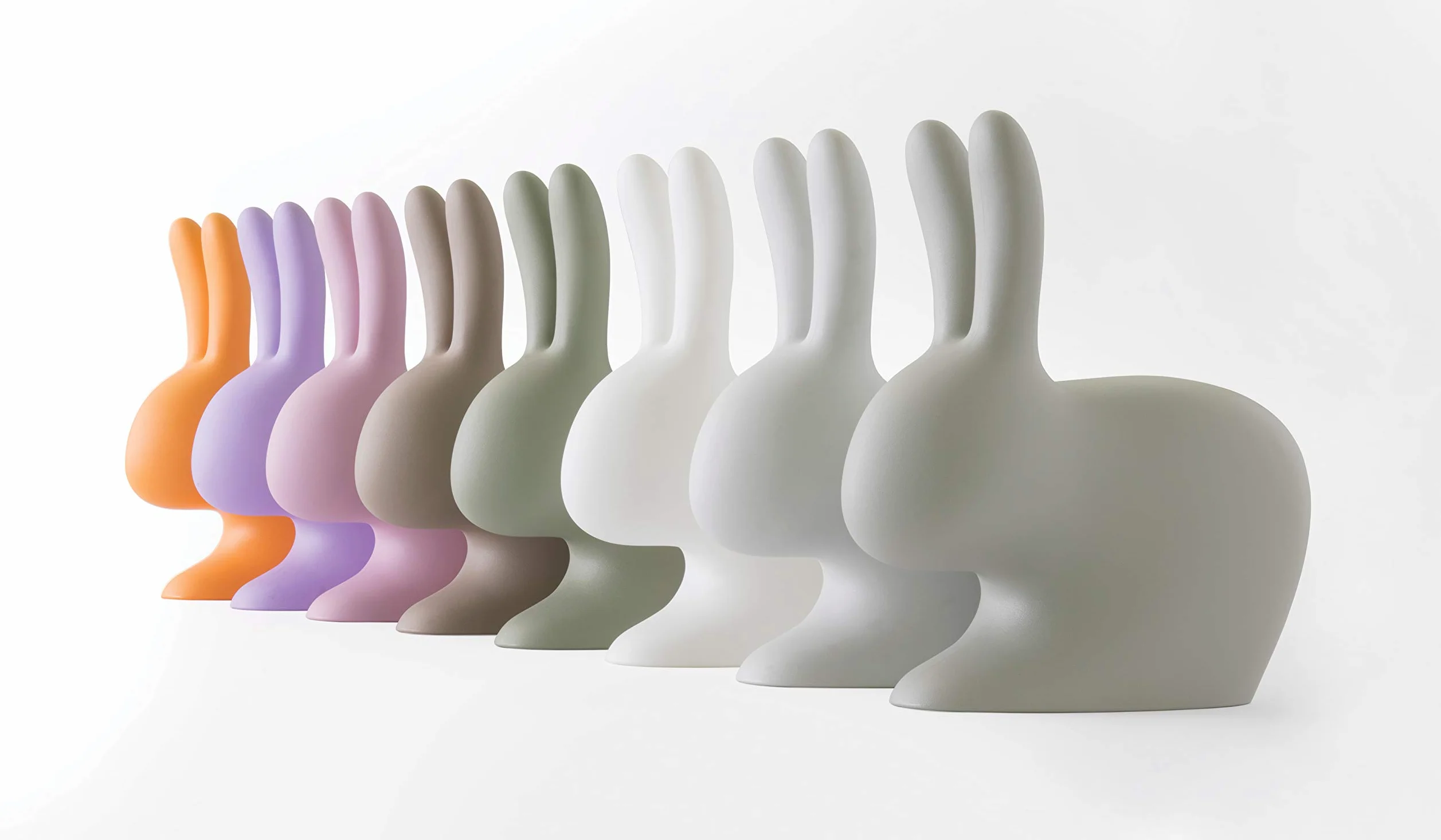 Qeeboo Rabbit Chair Baby by Stefano Giovannoni (Verde Balsamo)