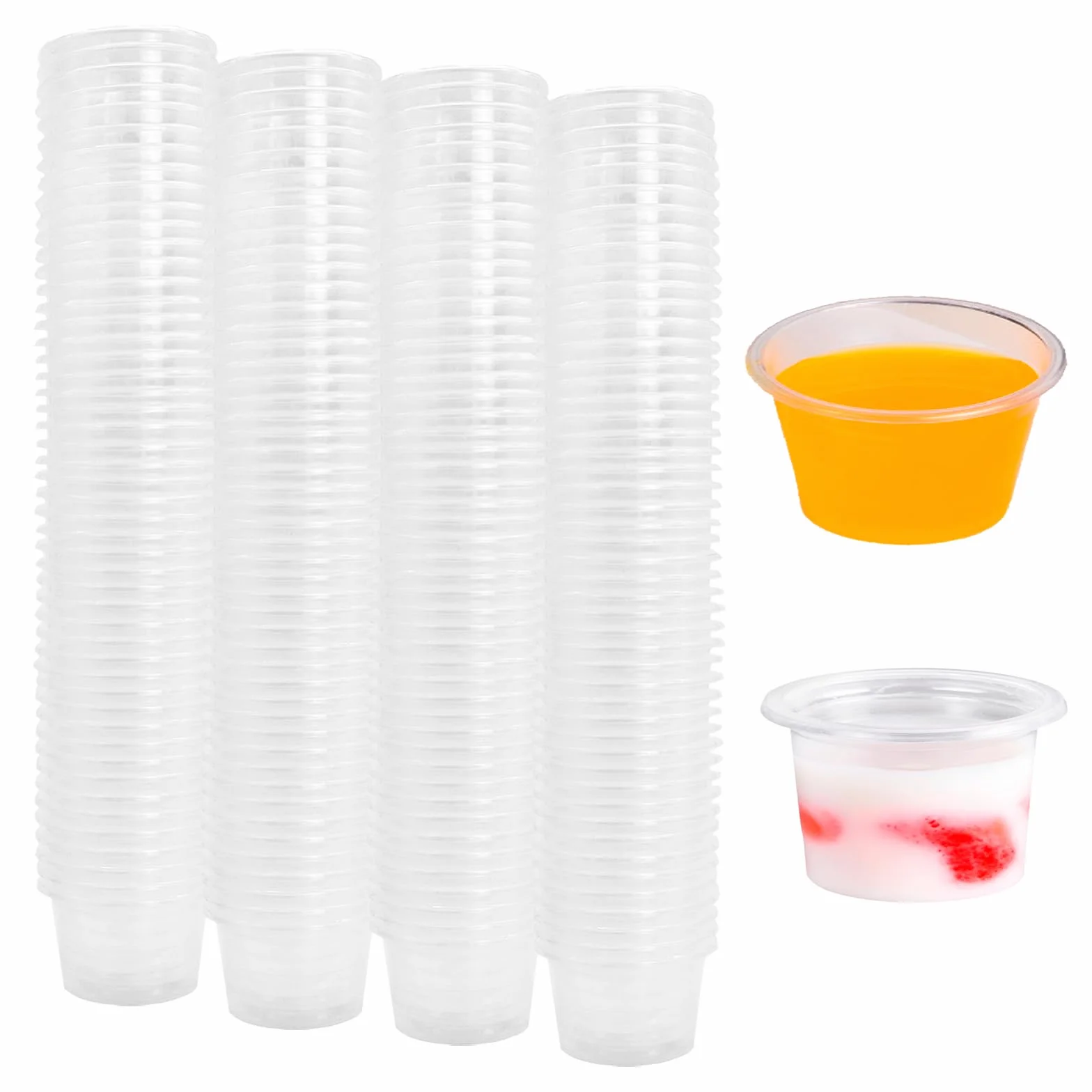 Bicchieri da liquore in plastica trasparente 3 cl 30 ml riutilizzabili 300 pezzi per feste Natale