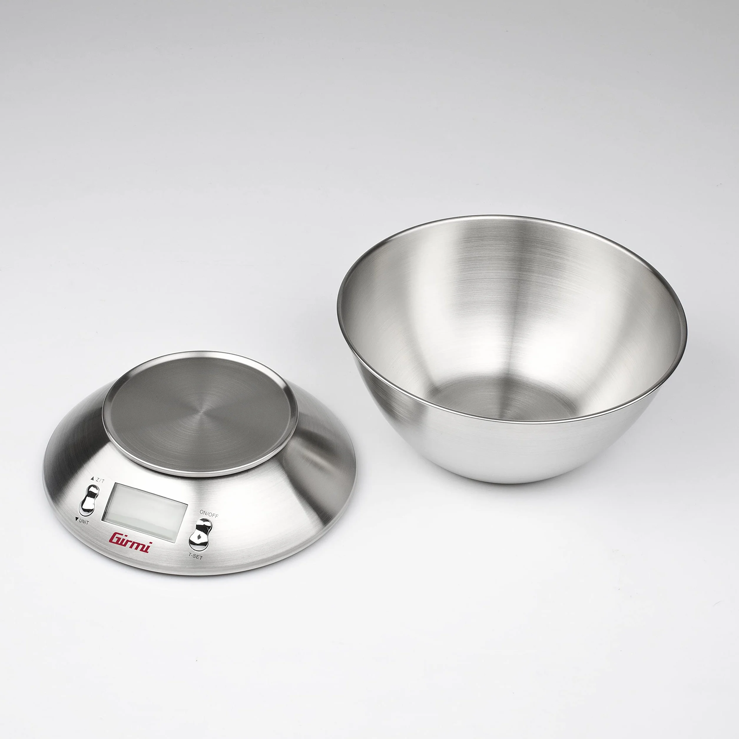 Girmi PS85 Bilancia Elettronica da Cucina 5 kg 1 g Inox Timer TARA