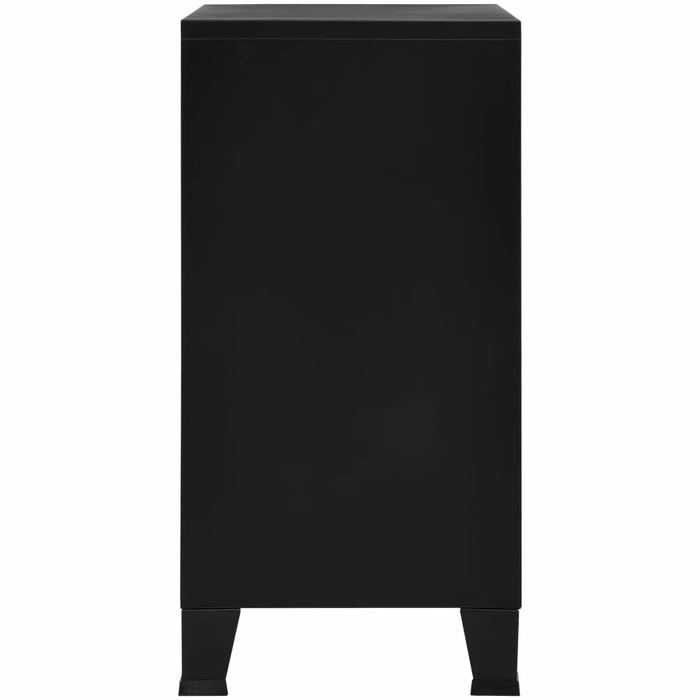 GuyAna Armadio Classificatore Industriale Nero 75x40x80 cm in Acciaio,Armadio Classificatore,Armadi Archivio,Schedario da Ufficio,Cassettiera da Ufficio