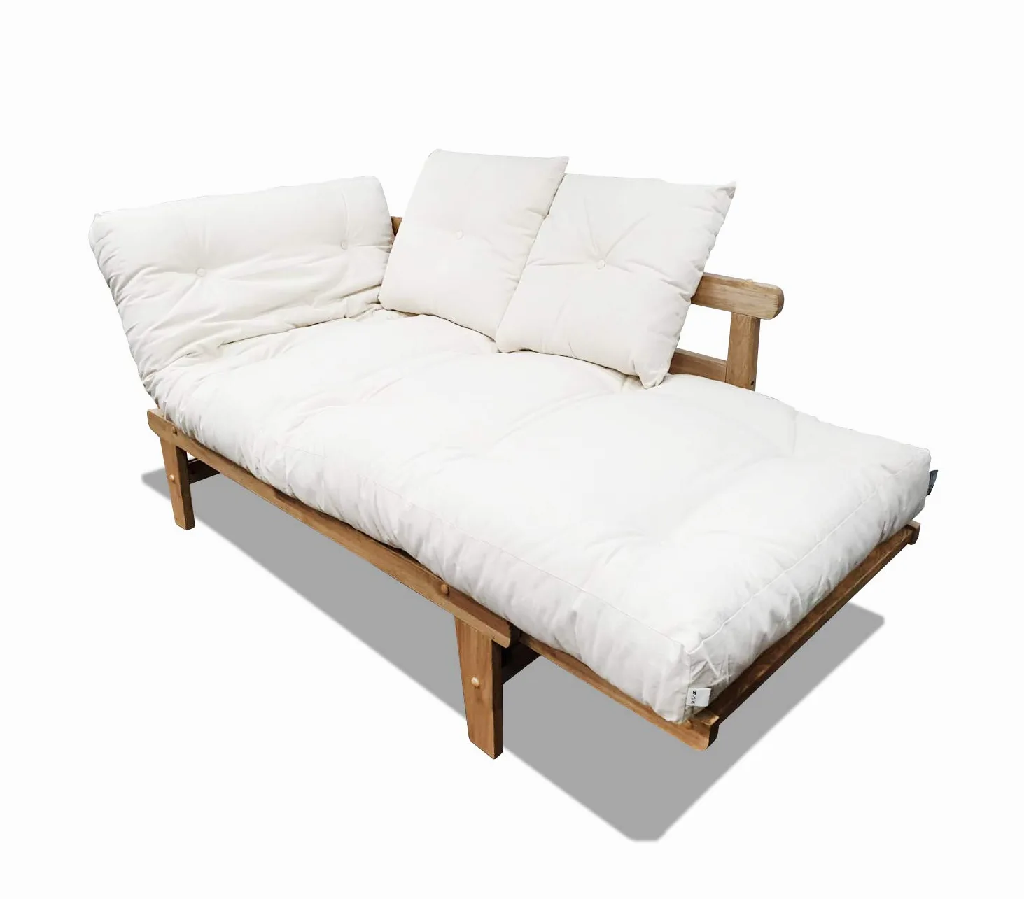 Divano-letto Sésamo, Naturale, greggio Futon, 200x82x32 cm