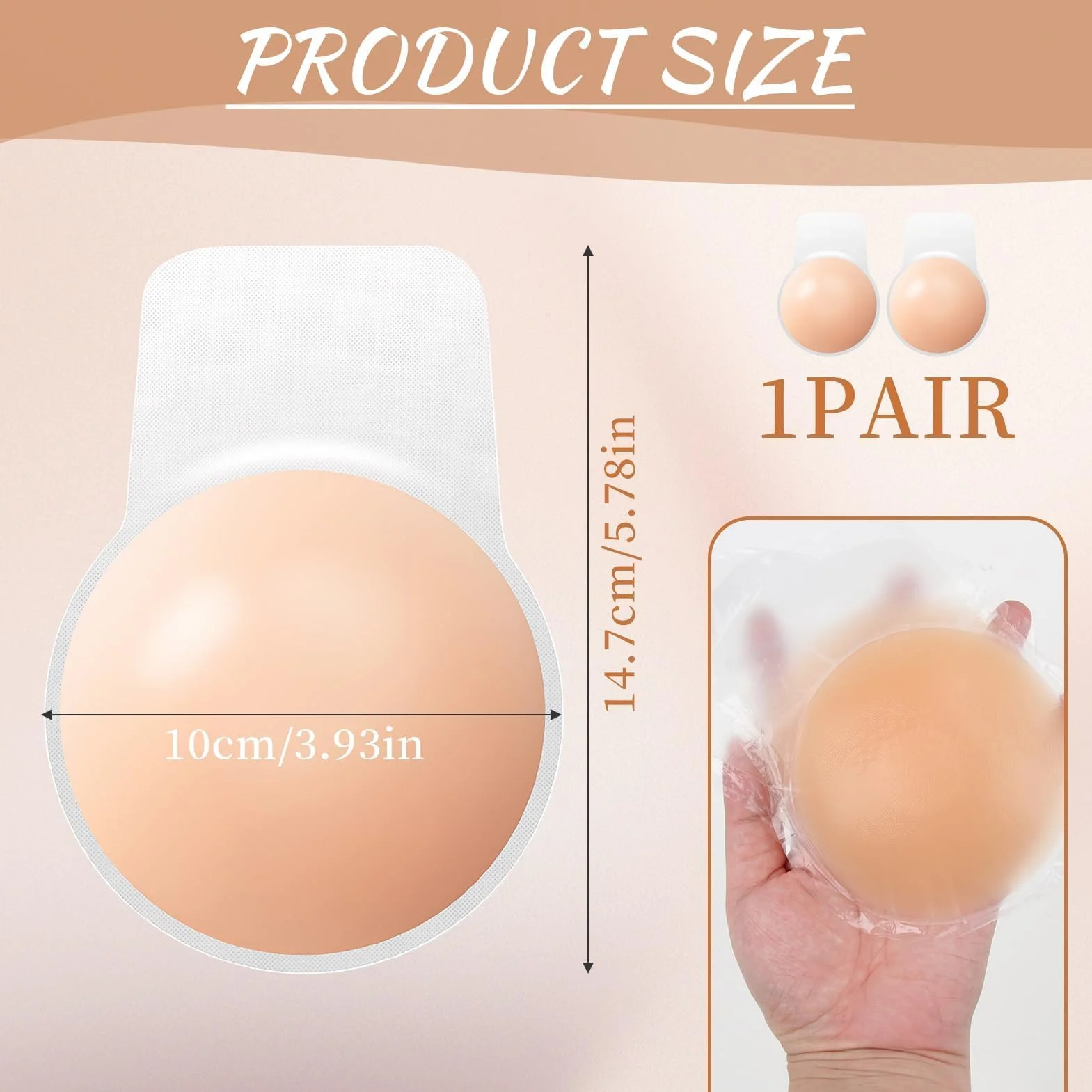Reggiseno Invisibile Silicone Senza Spalline | Reggiseno Adesivo da Sposa Senza Schienale | Copricapezzoli Riutilizzabili Donne | Push-up Invisibile Abiti Scollati | Sollevatore Seno Adesivo