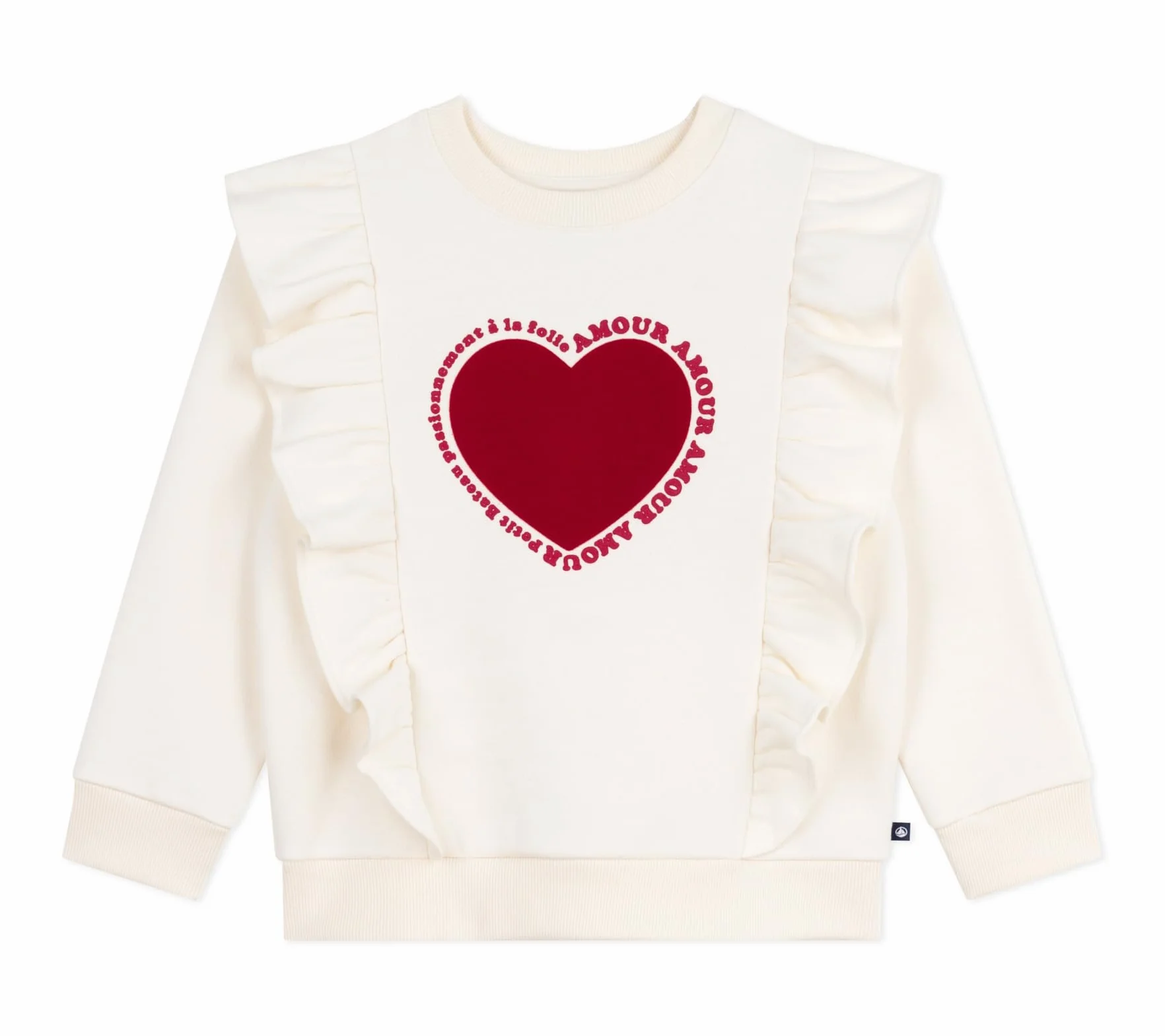 Petit Bateau Felpa Bambino Cotone Stampato Milk 12 Anni