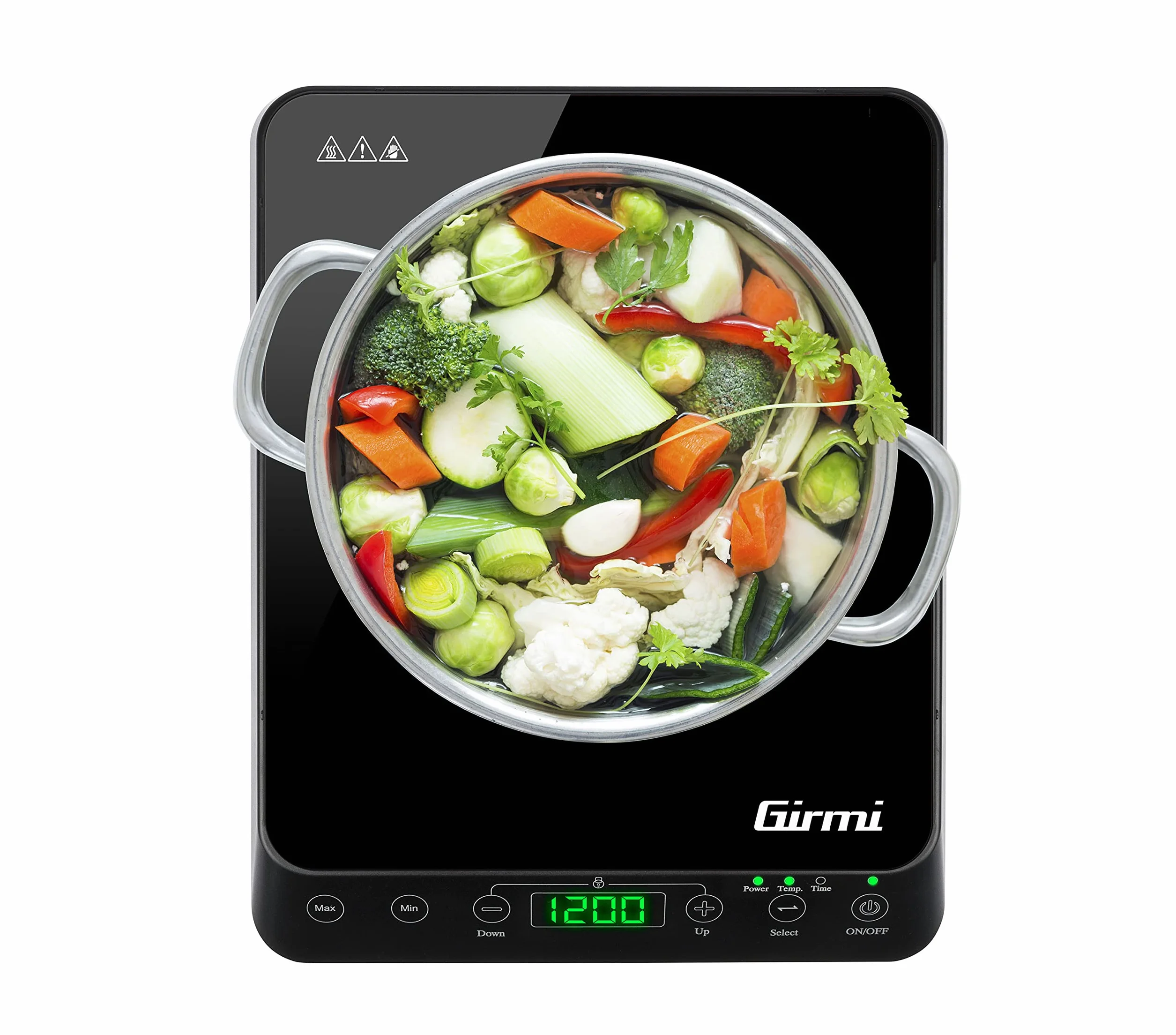 Girmi PI04 Piastra a Induzione Singola 2000W 10 Potenze Nero