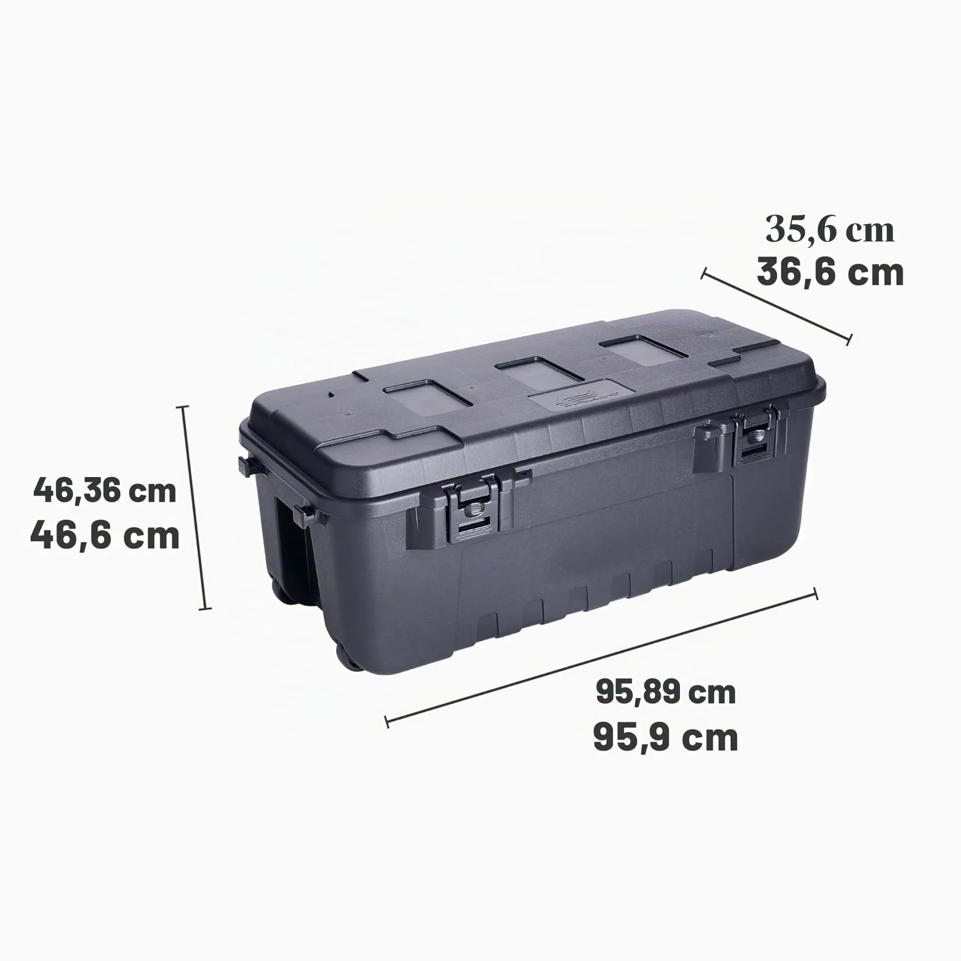 PLANO New Heavy Duty Plano Military Storage Trunk, Black