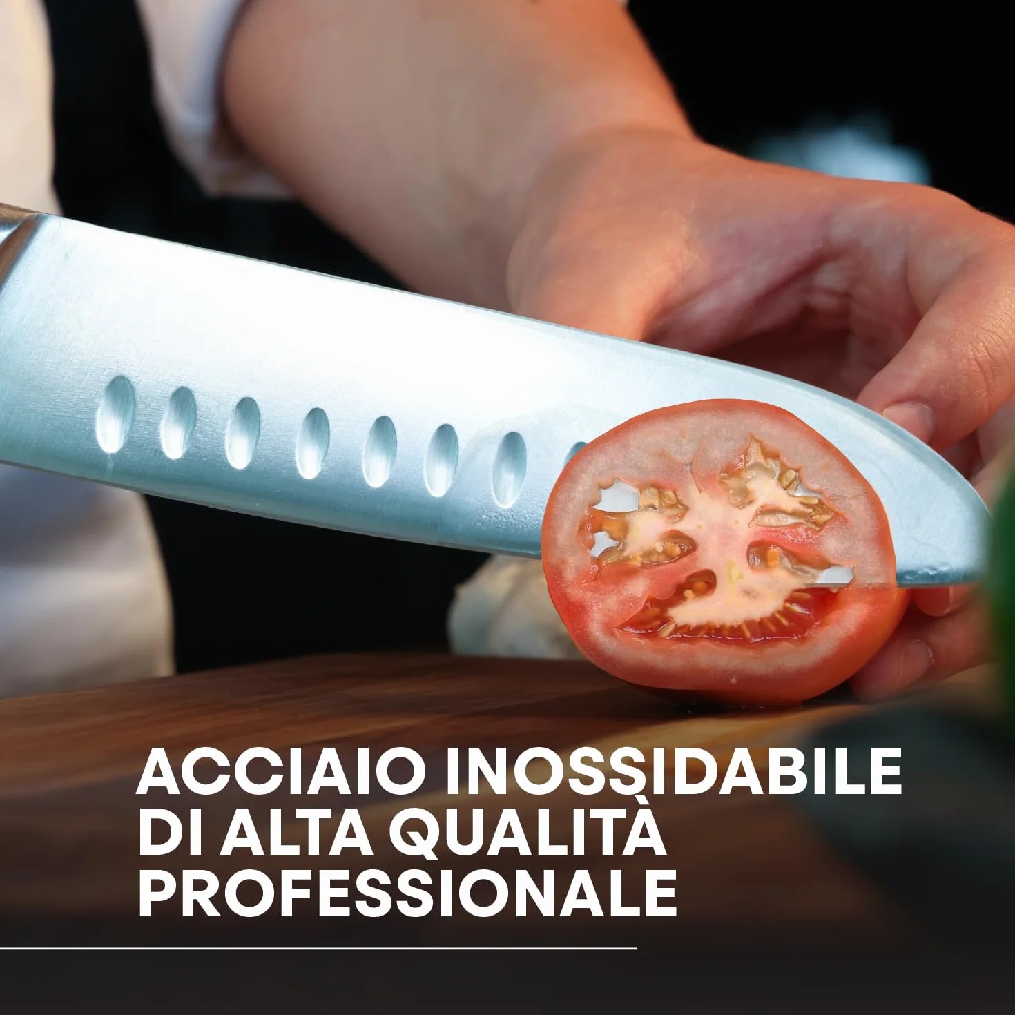 MasterChef Set Coltelli da Cucina Professionali Acciaio Inossidabile, 5 Pezzi