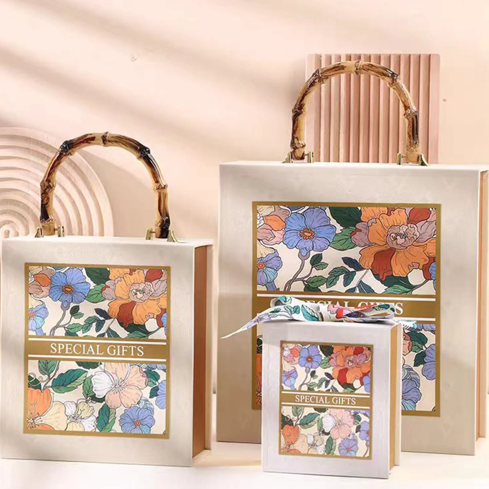 Manici per Borse in Bambù 15,5 cm a Forma di U 4 Pezzi, Accessori Fai da Te