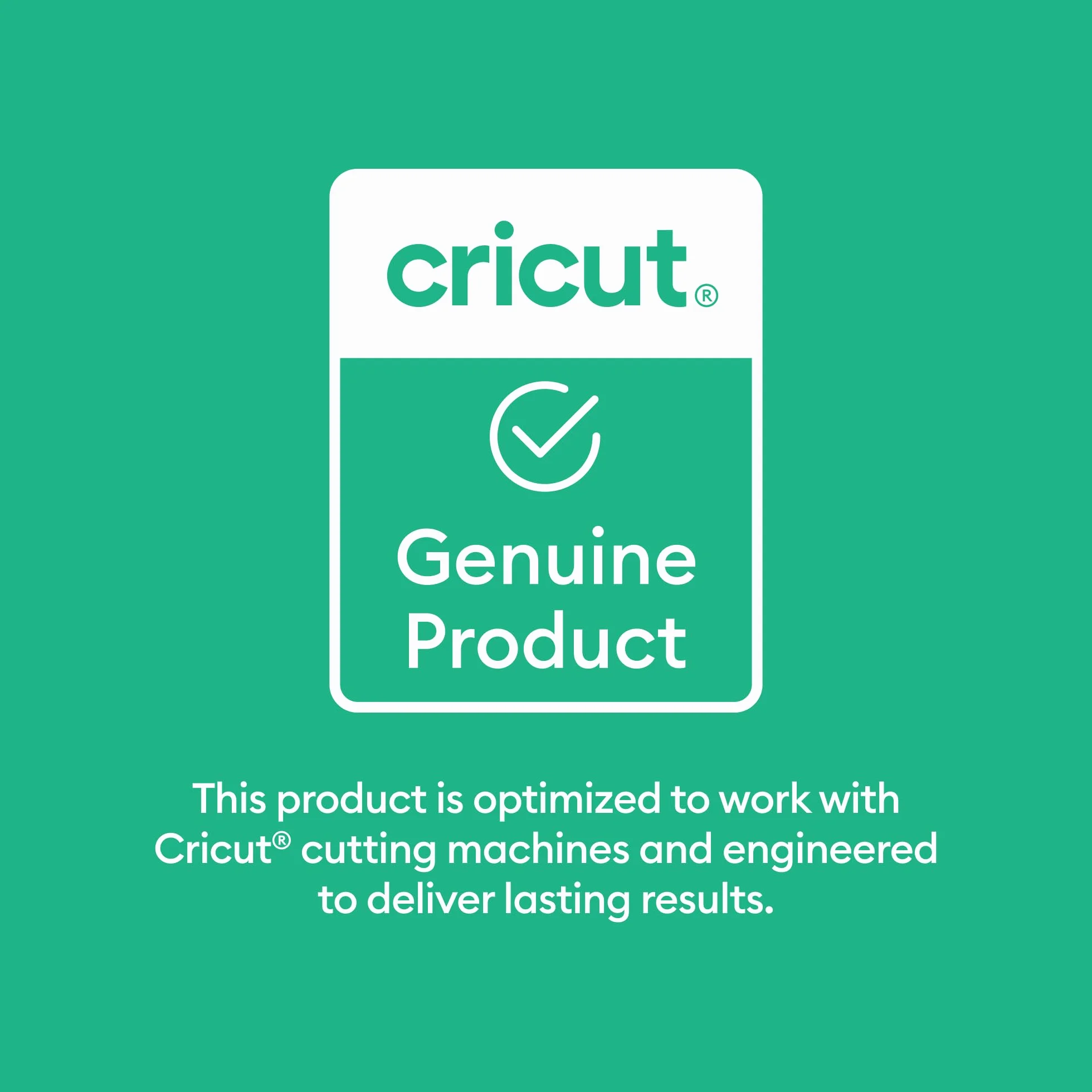 Cricut Vinile Permanente Autoadesivo 30,5 x 30,5 cm Bianco 10 fogli per Macchine da Taglio