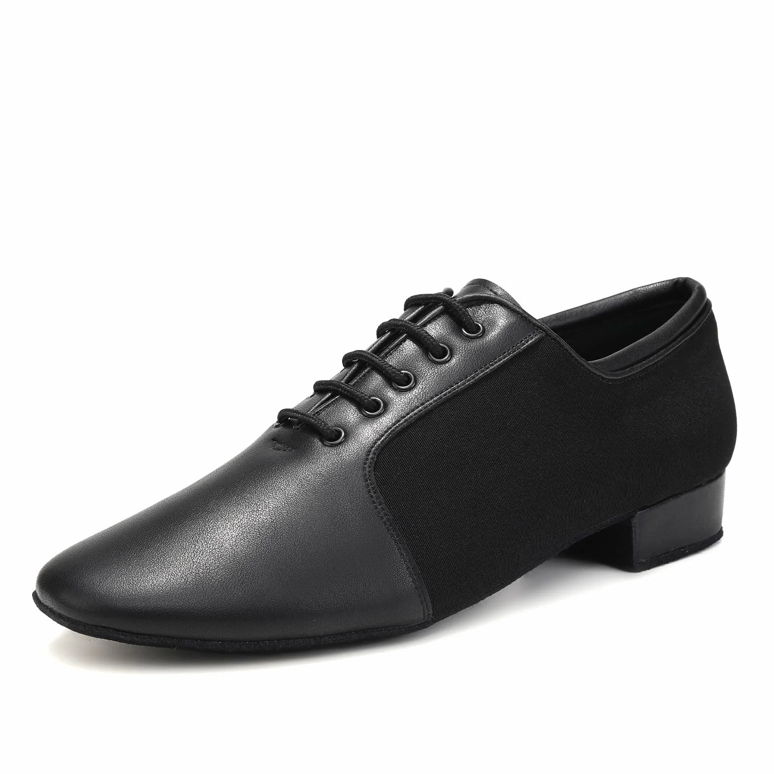 Scarpe da Ballo Latino Uomo Lacci Salsa Tango Jazz Performance Tacco Basso Scamosciata