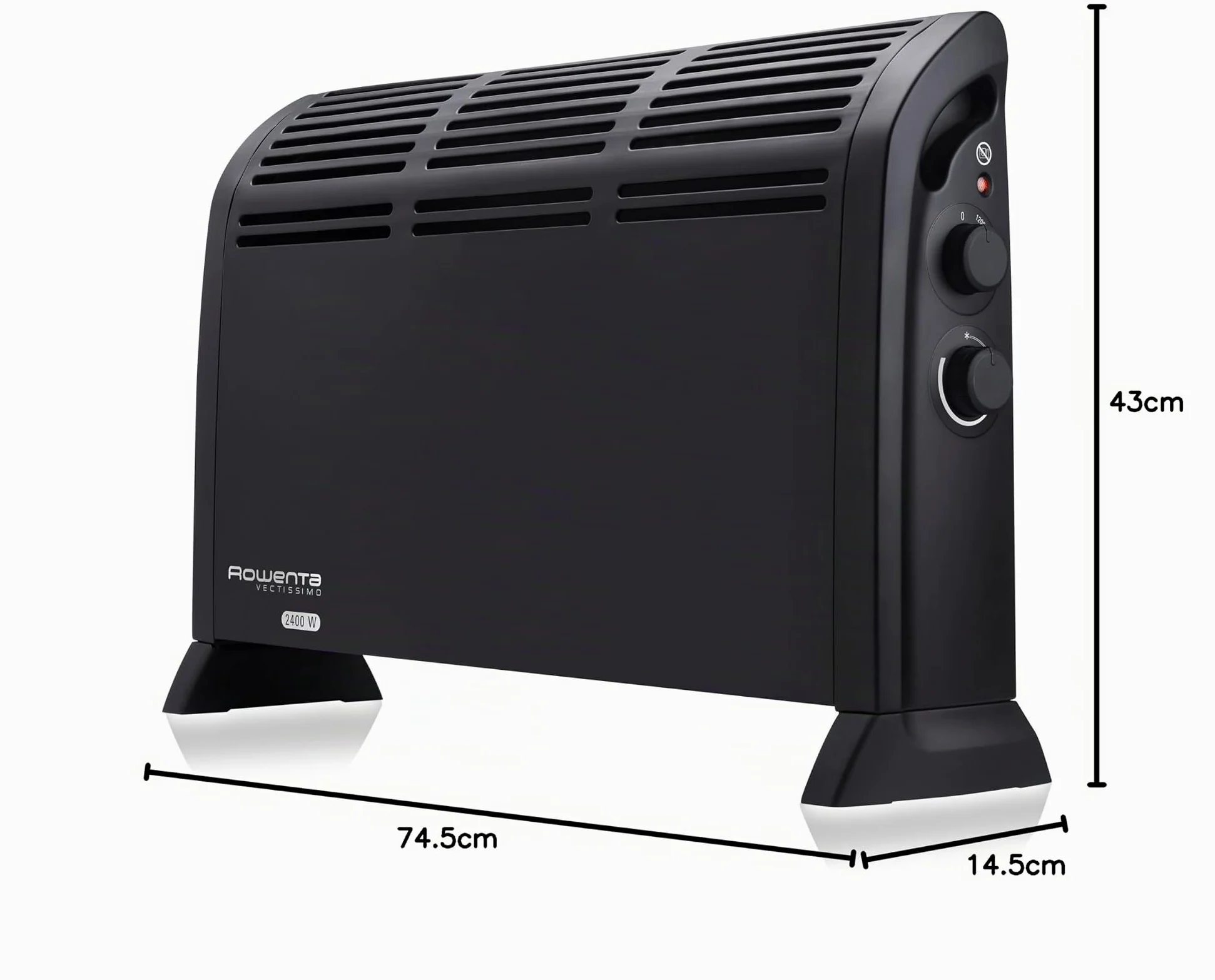 Rowenta, Vectissimo II CO3030F0, Radiatore per Convezione, Nero (Schwarz)