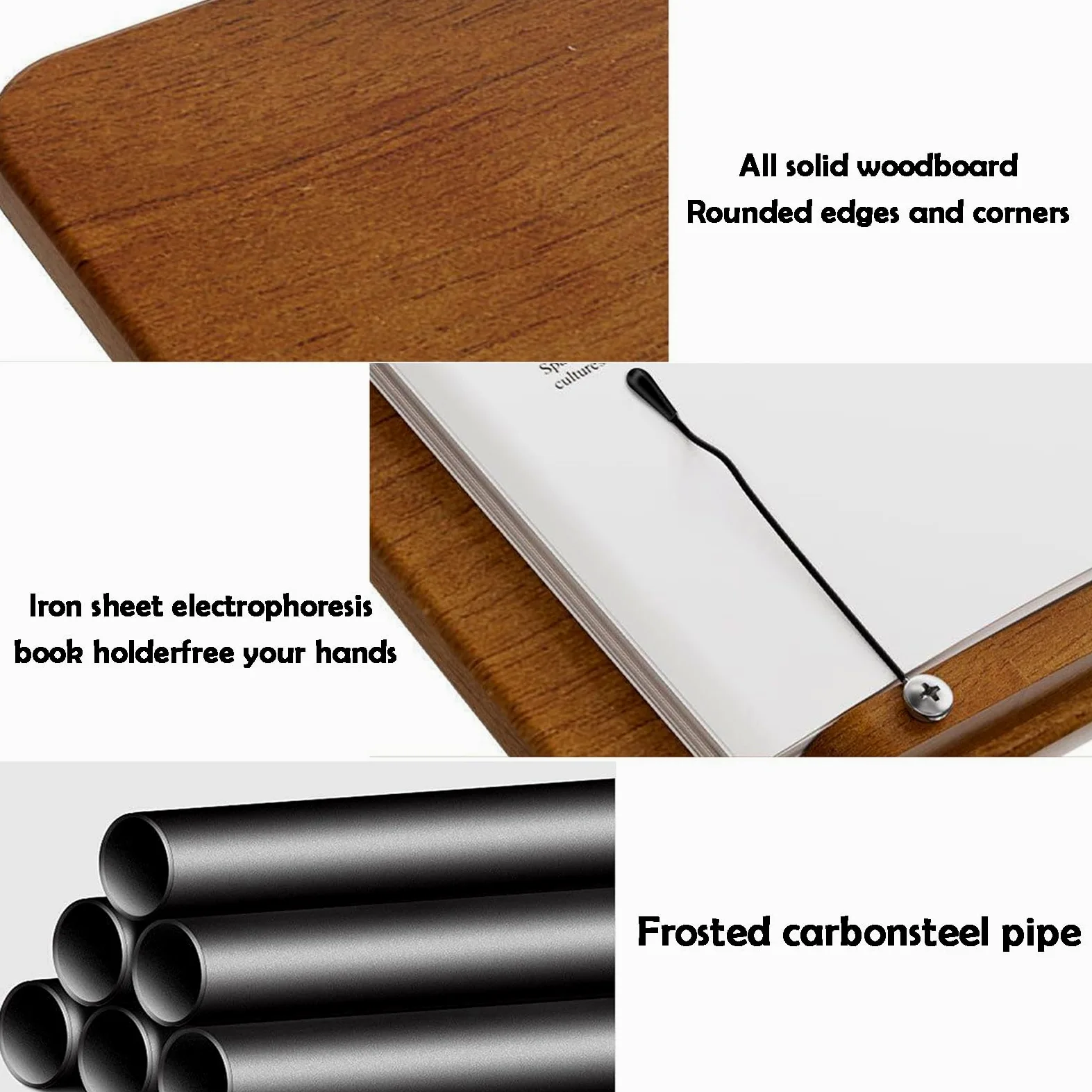 Generico Leggio da Pavimento Regolabile con Vassoio, Supporto per spartiti con Portata di 5 kg, Ideale per Ufficio e Sala conferenze, Design ergonomico, Soluzione Versatile per la Lettura e l'esposiz