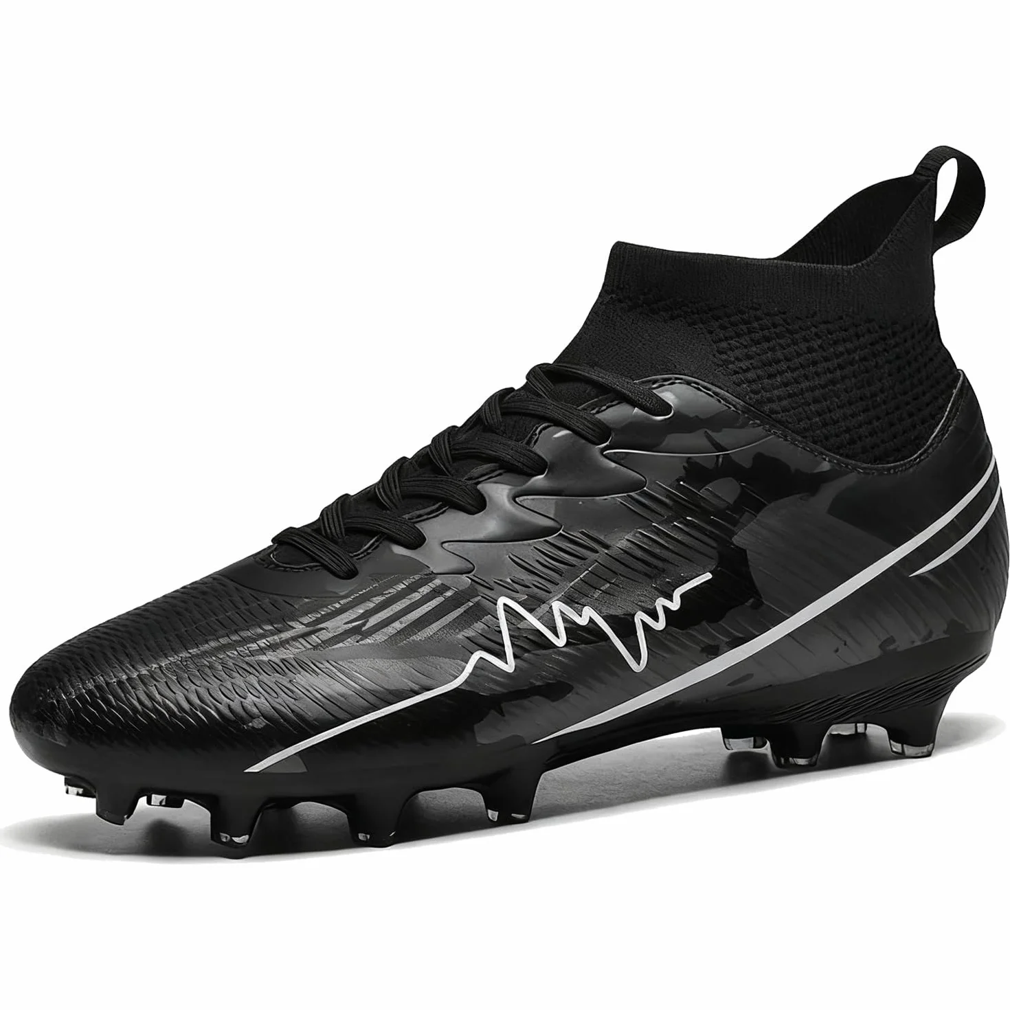 Scarpe da Calcio Uomo All'aperto Sportivo High Top Spikes Tacchetti Teenager Training Scarpe da Calcetto Scarpe Sportivo Unisex