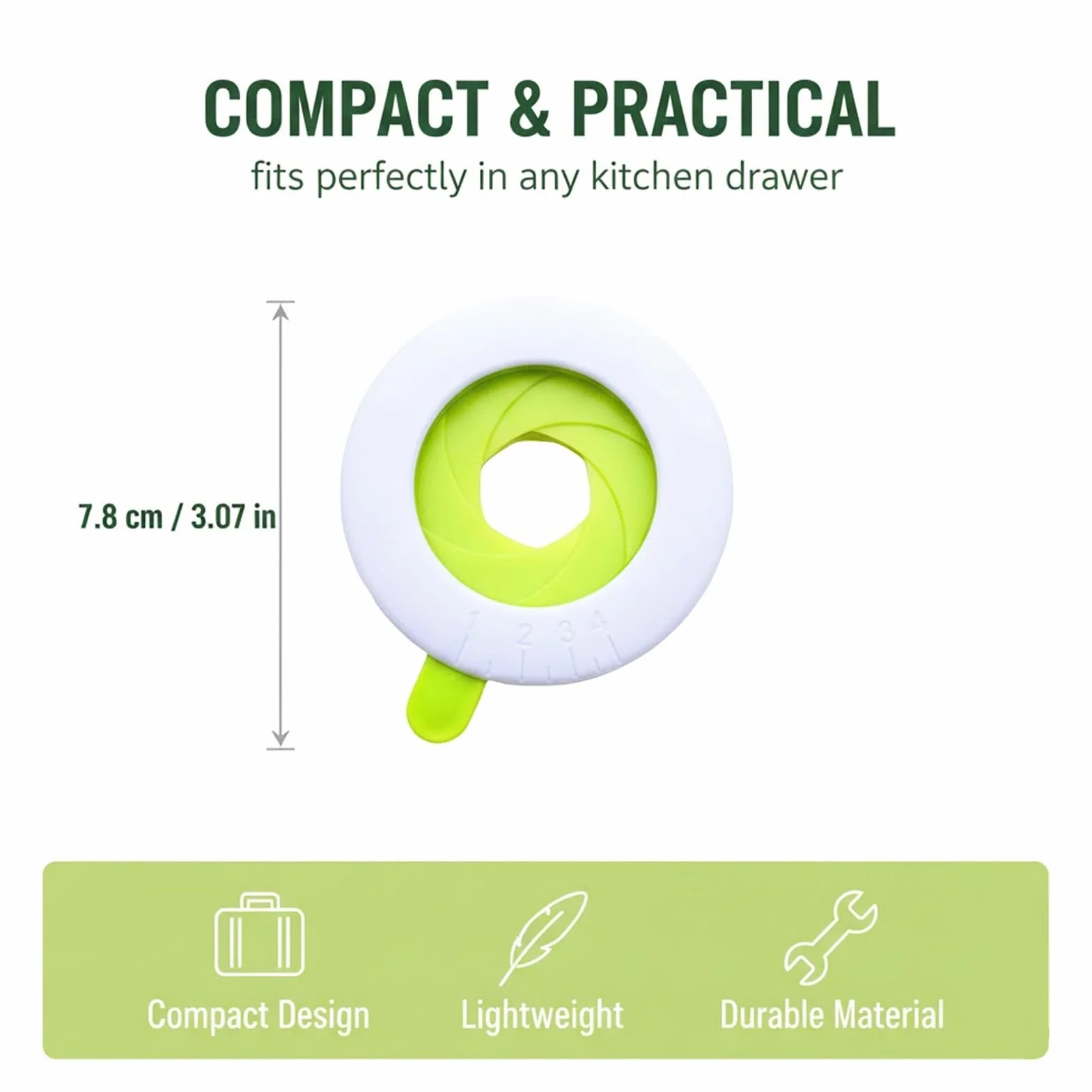 Dosaspaghetti a 4 Fori - Misuratore di Spaghetti per Controllo Porzioni - Gadget Cucina Pratico - Ideale per Pasta in Porzioni Perfette
