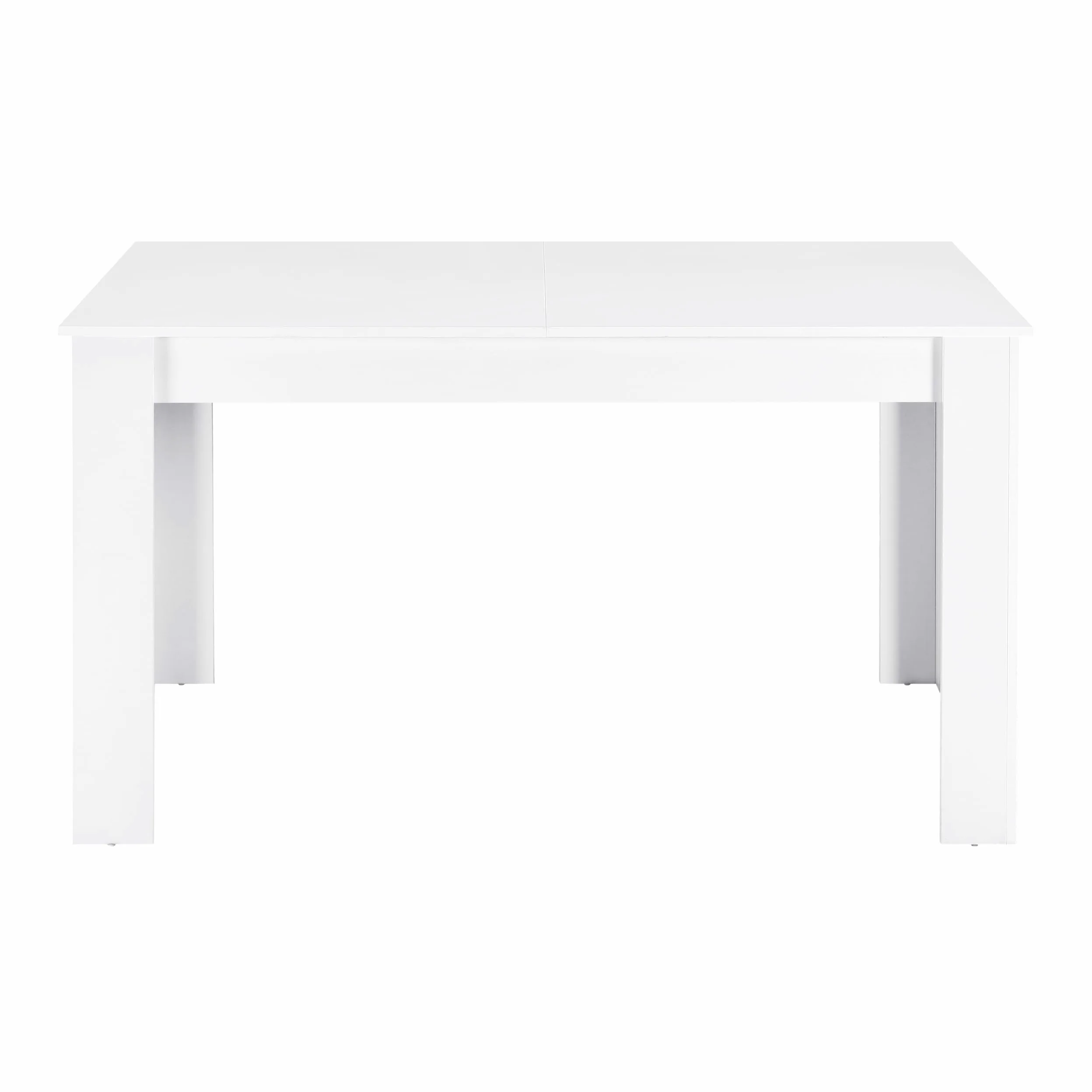 Brigros - Tavolo allungabile da Pranzo in Legno melaminico 140-190x90x77 cm, moderno, elegante e funzionale (Bianco)