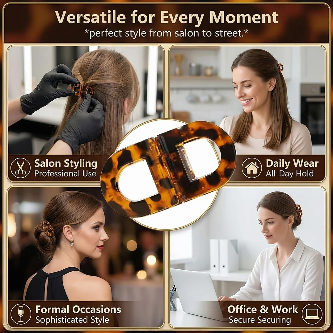 Clip per capelli magnetiche a forte tenuta, pinze professionali per salone 2 Pezzi