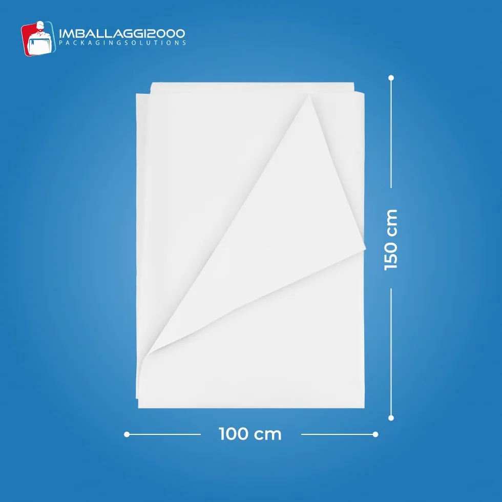 Fogli di Carta Velina Bianca 100x150 cm 20 gr/mq 220 Fogli per Imballaggio e Cartamodelli