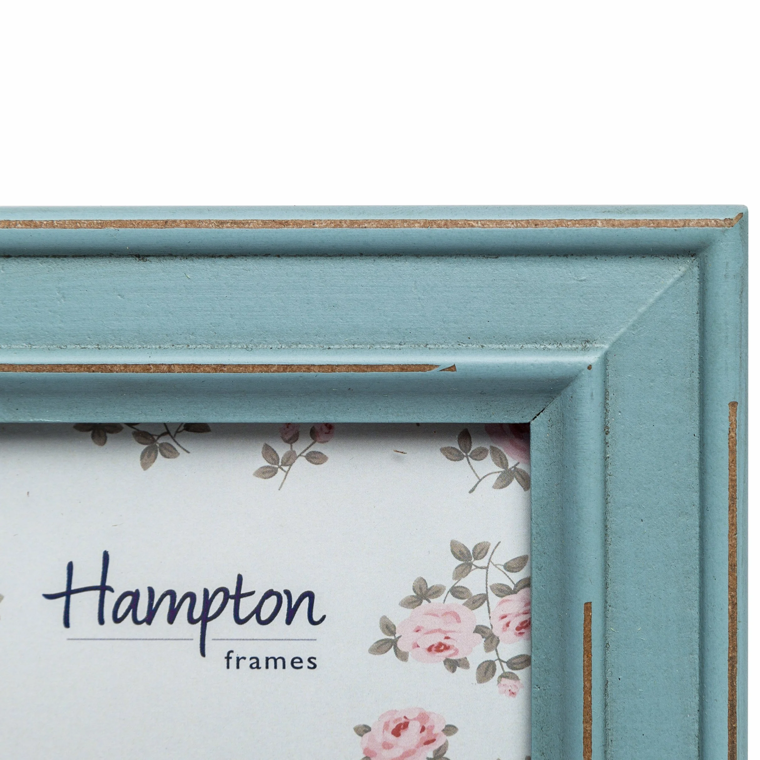Hampton Frames | Cornice Portafoto PALOMA PAL301946B | 10x15 cm azzurro, legno effetto invecchiato | Vetro, da tavolo o parete | Design shabby chic casa