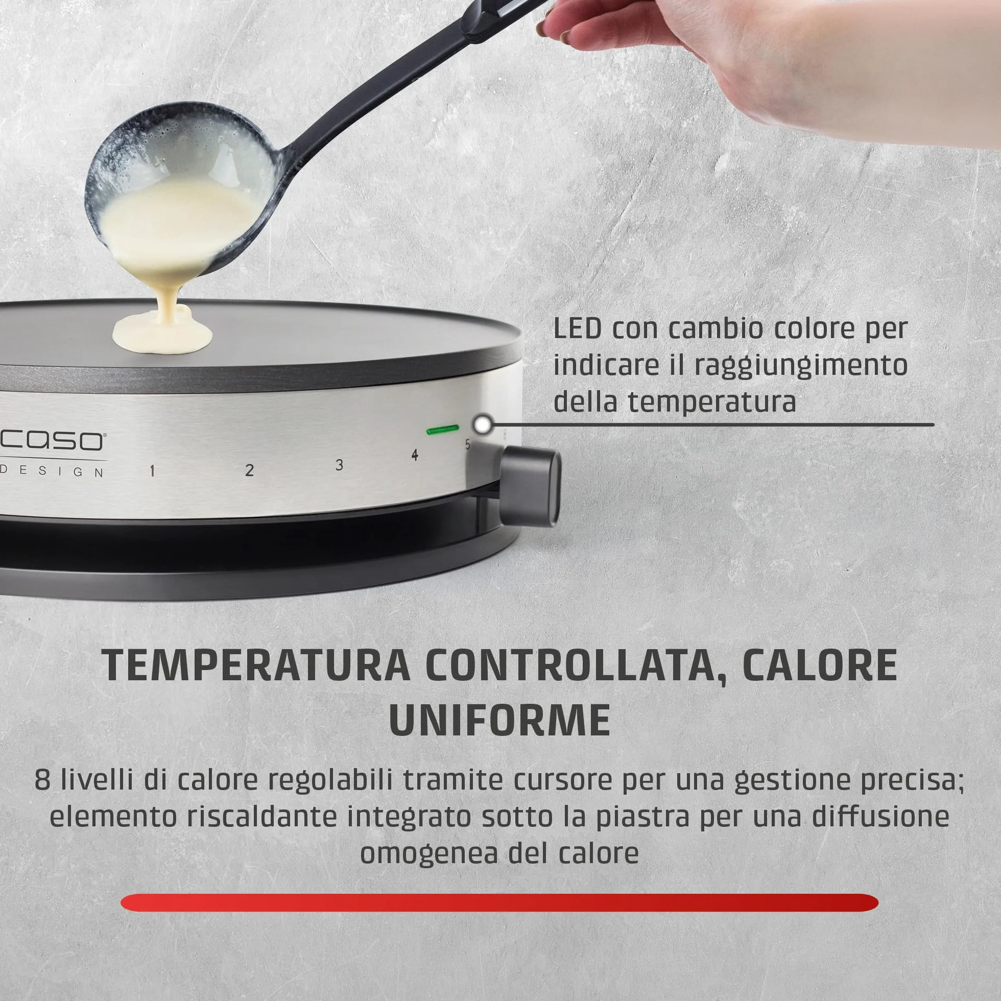 Caso 2930 Crepes Maker 33 cm 1300 W