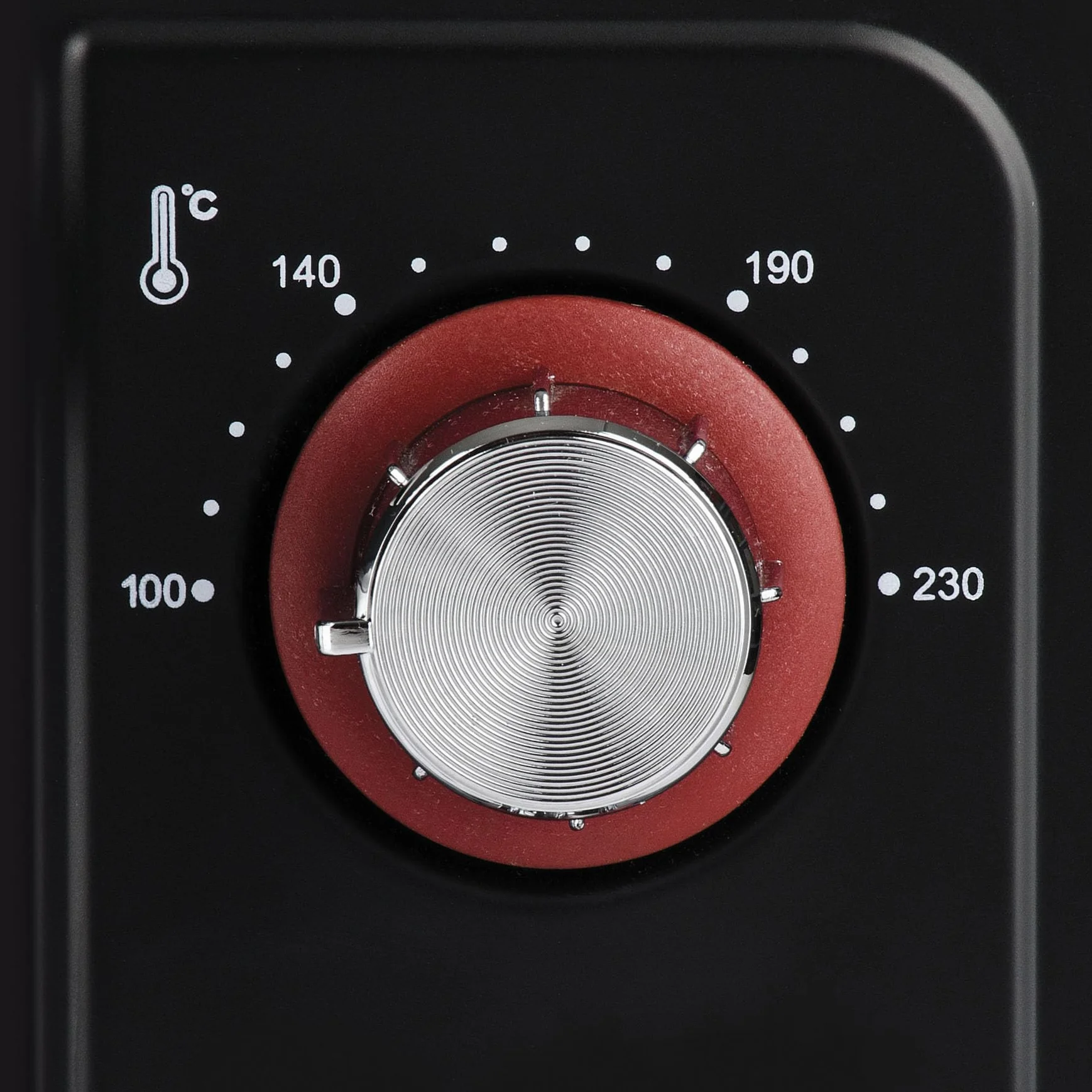 Girmi FE30 Forno Elettrico 1600 W Ventilazione Luce interna Timer Termostato regolabile 230° 4 resistenze Griglia Inox Nero Rosso