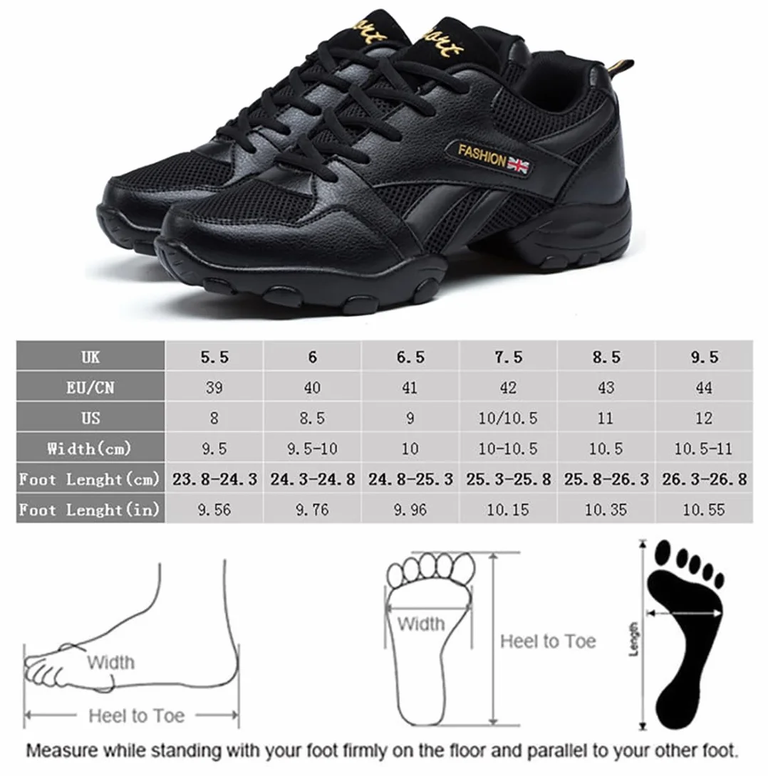 Scarpe da Ballo Latino Uomo Pelle Classiche Danza Sneaker Sala Jazz